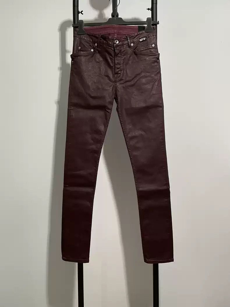 Rick Owens Rick Owens Wax trousers brushed with wax jeans Size US 31 - 1 Thumbnail
