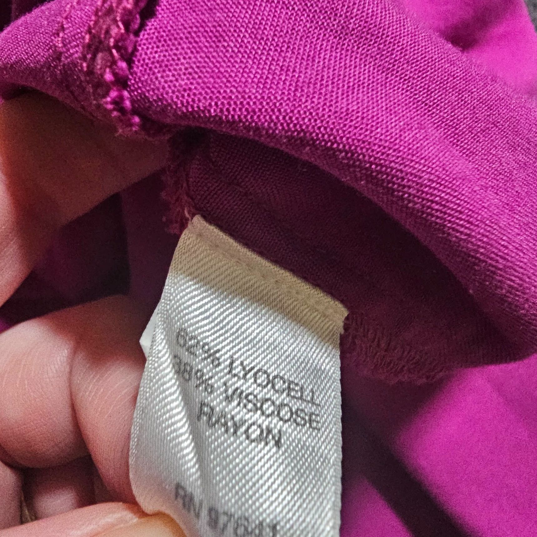 J. Jill J Jill Top Blouse Women PL Pink Purple Button Long Sleeve Classic Career Twill Lyocell Viscose Size L / US 10 / IT 46 - 7 Thumbnail