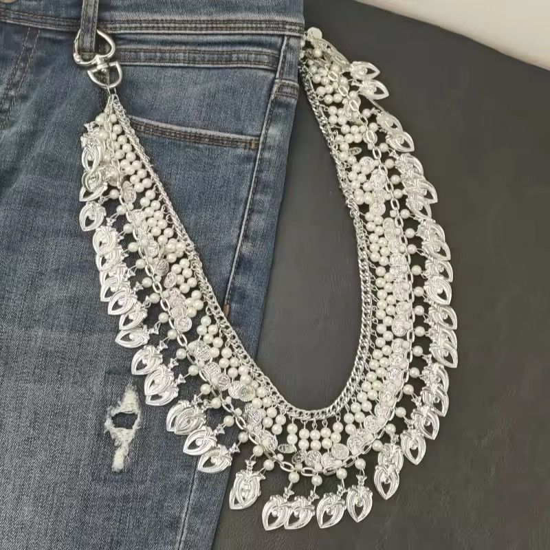 Jewelry Gothic Style Tassel Wallet chain Size ONE SIZE - 3 Thumbnail