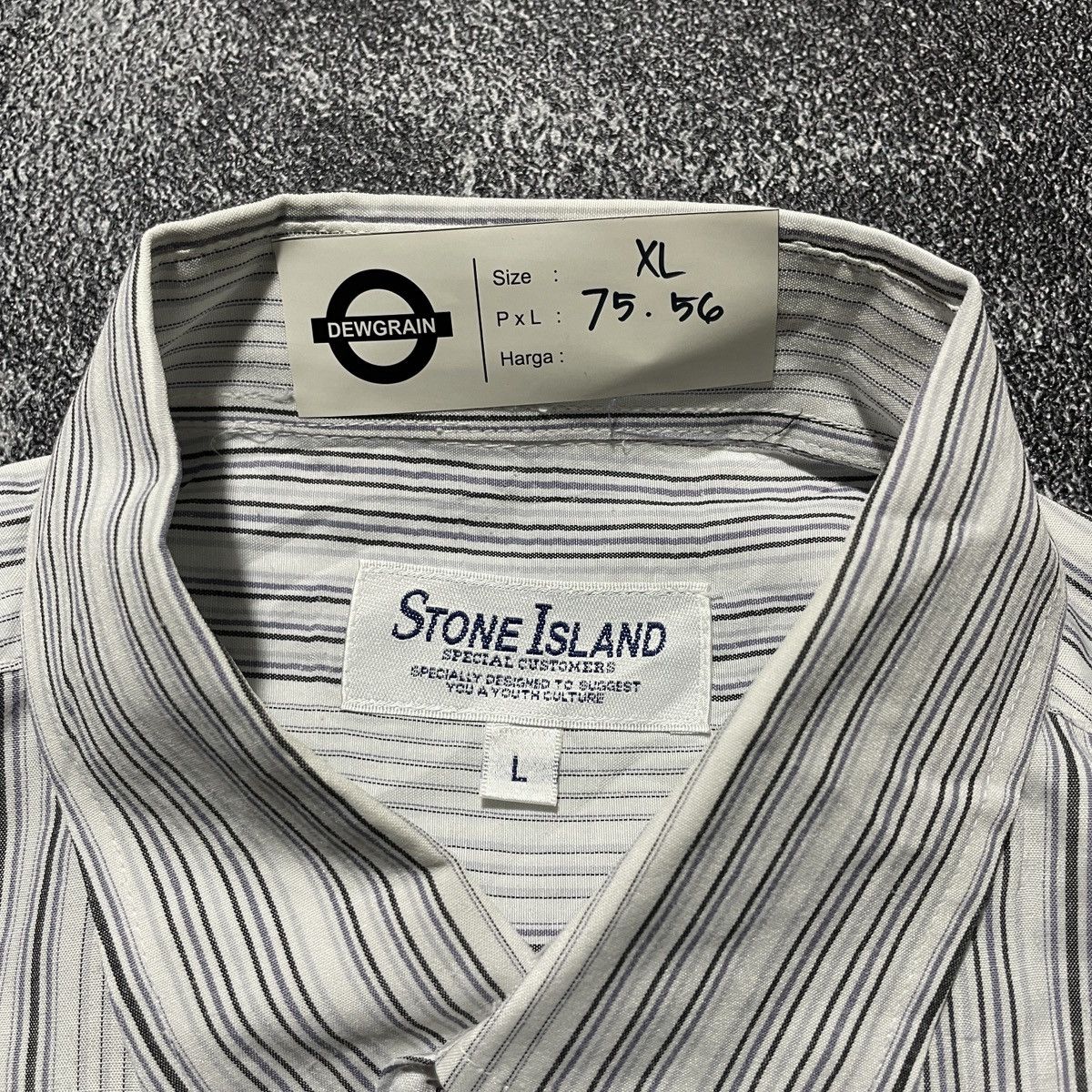 Balenciaga × Issey Miyake × Stone Island Vintage Stone Island Pocket Shirts Size US XL / EU 56 / 4 - 4 Thumbnail