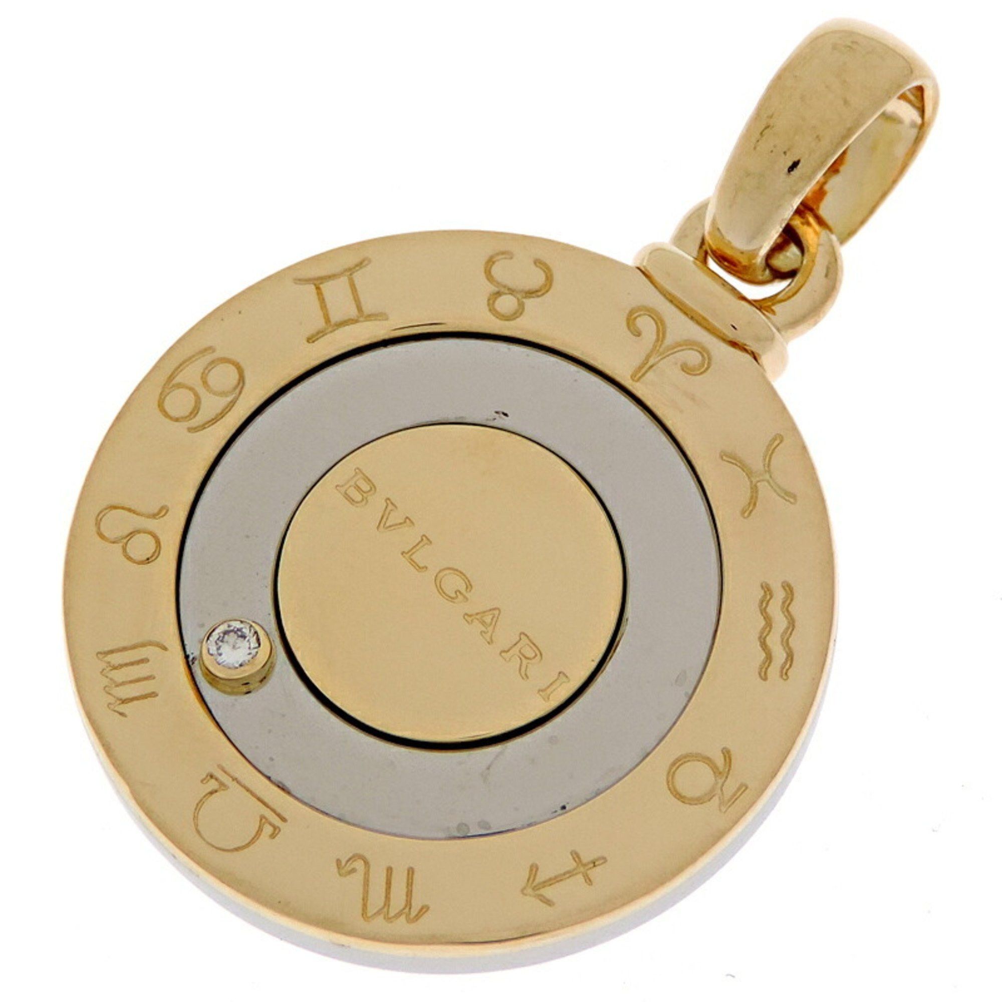 Bvlgari Bvlgari Stainless Steel Diamond Men,Women Pendant (Yellow) Size ONE SIZE - 1 Thumbnail