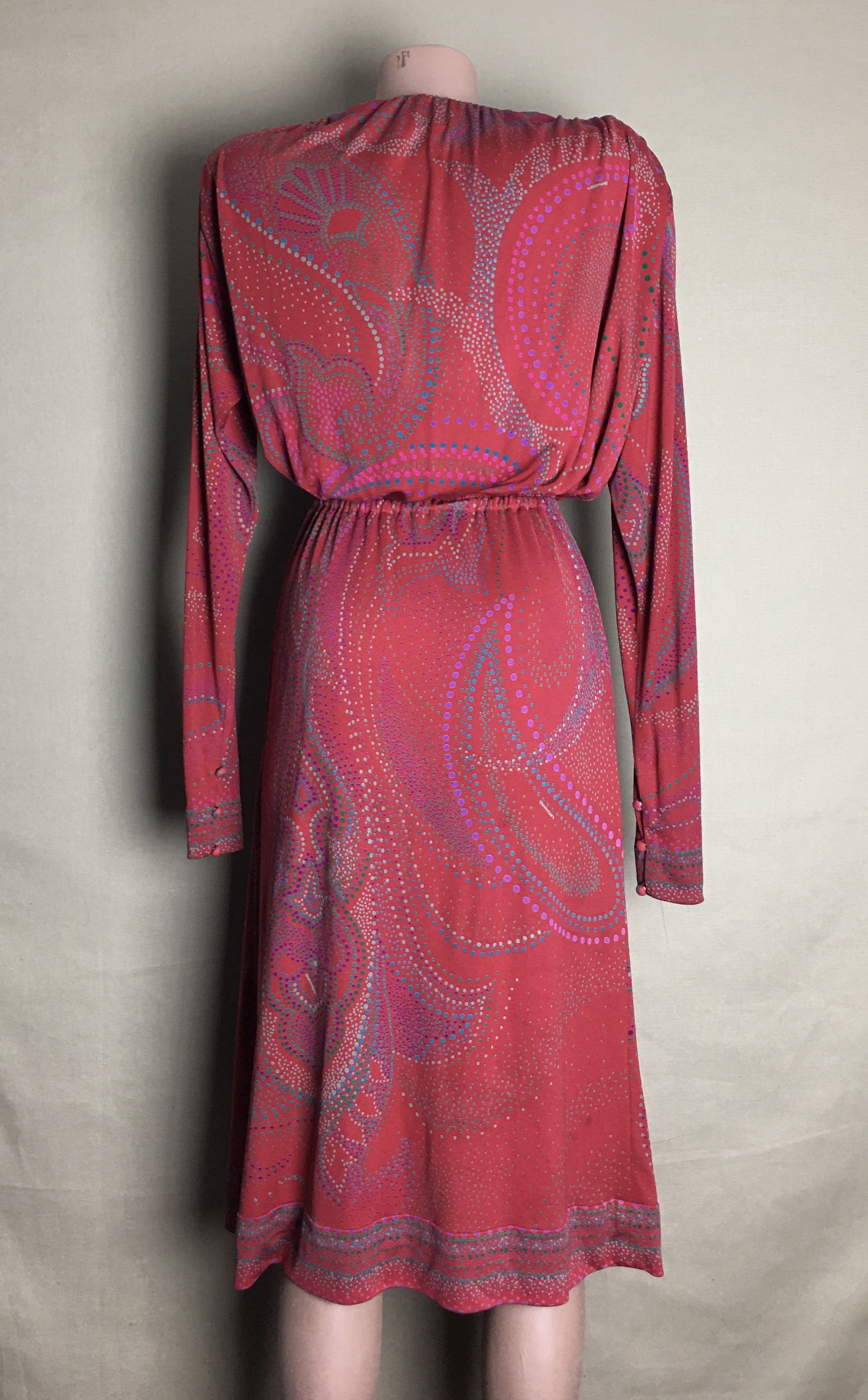 Leonard Paris Leonard Paris Vintage Silk Dress Paisley Print Size M / US 6-8 / IT 42-44 - 3 Thumbnail