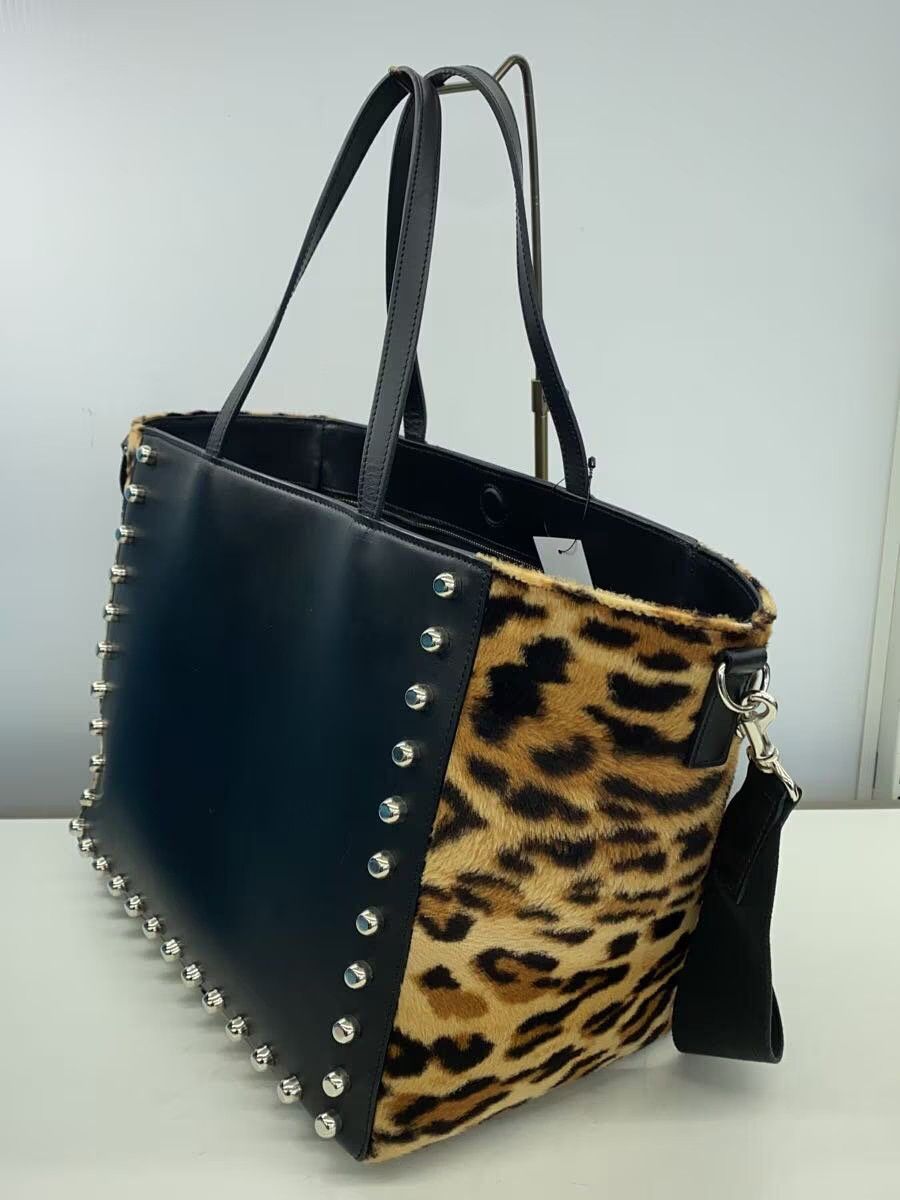 Comme des Garcons × Junya Watanabe Studded Leopard Leather Hand Bag Size ONE SIZE - 2 Thumbnail