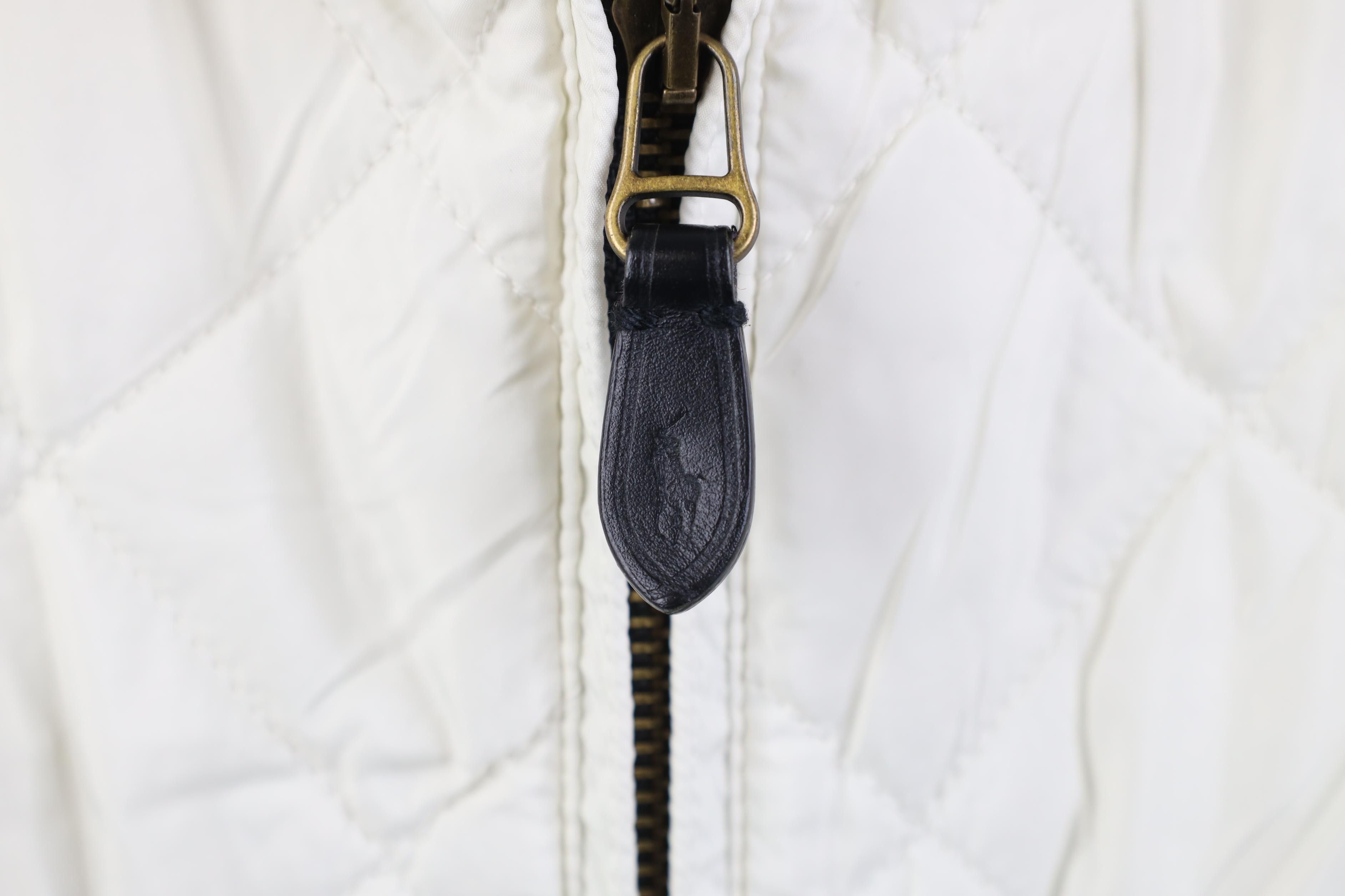 Polo Ralph Lauren Vintage Ralph Lauren Quilted Full Zip Vest Jacket Cream Size XL / US 12-14 / IT 48-50 - 5 Thumbnail