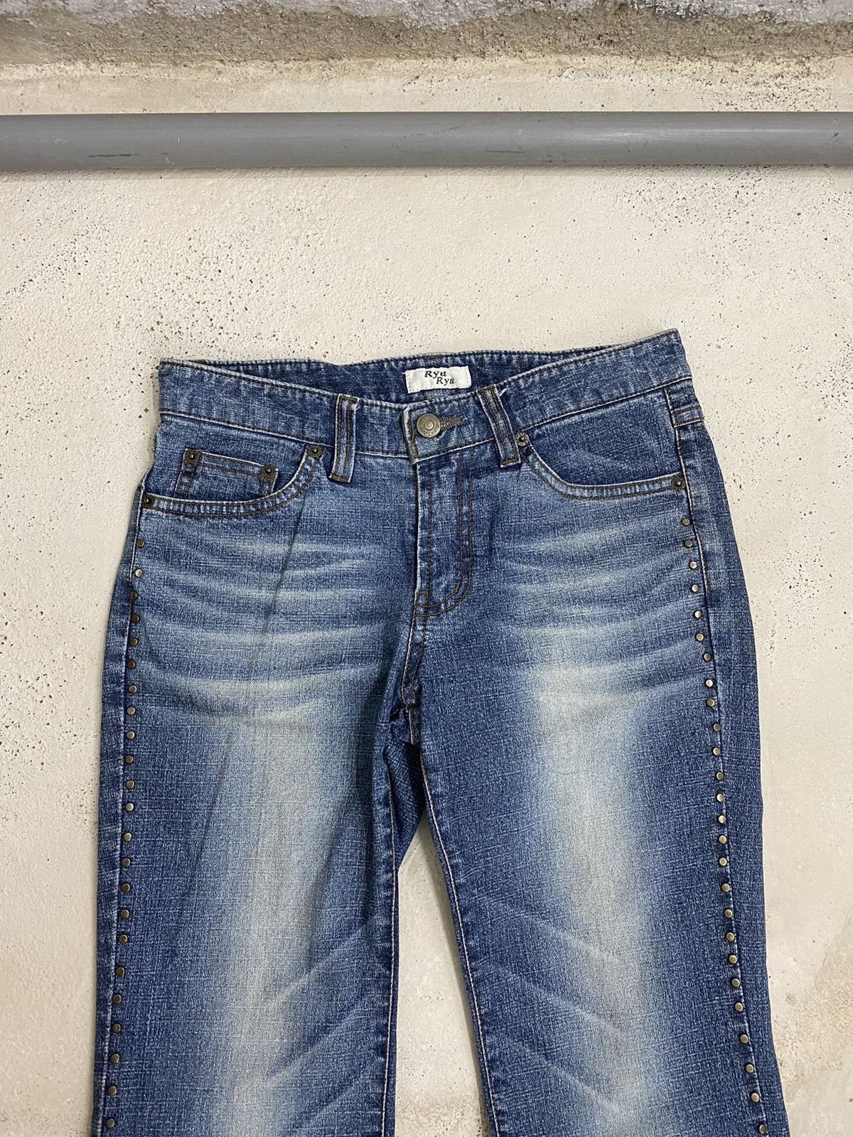Tornado Mart Unisex Flare Ryu Ryu Japan Art Rivet Obelisk Bleach Size 28" / US 6 / IT 42 - 7 Thumbnail