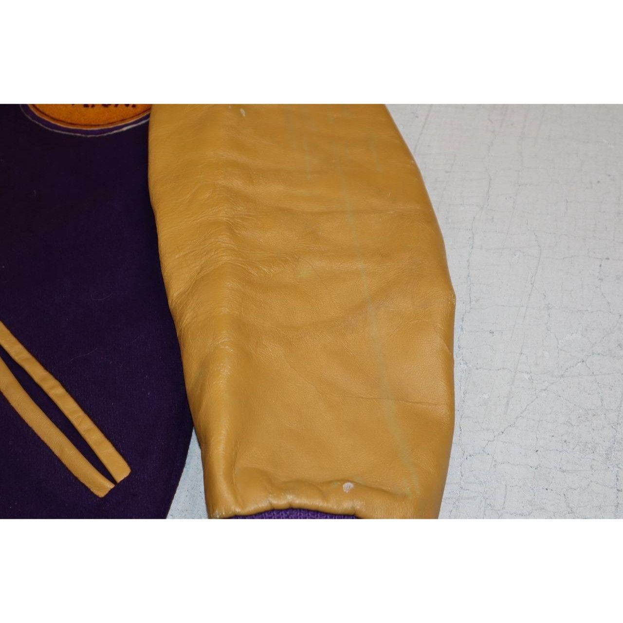 Vintage Vintage 70s William Loop Varsity Leather Jacket Sz 38 Size US M / EU 48-50 / 2 - 11 Thumbnail