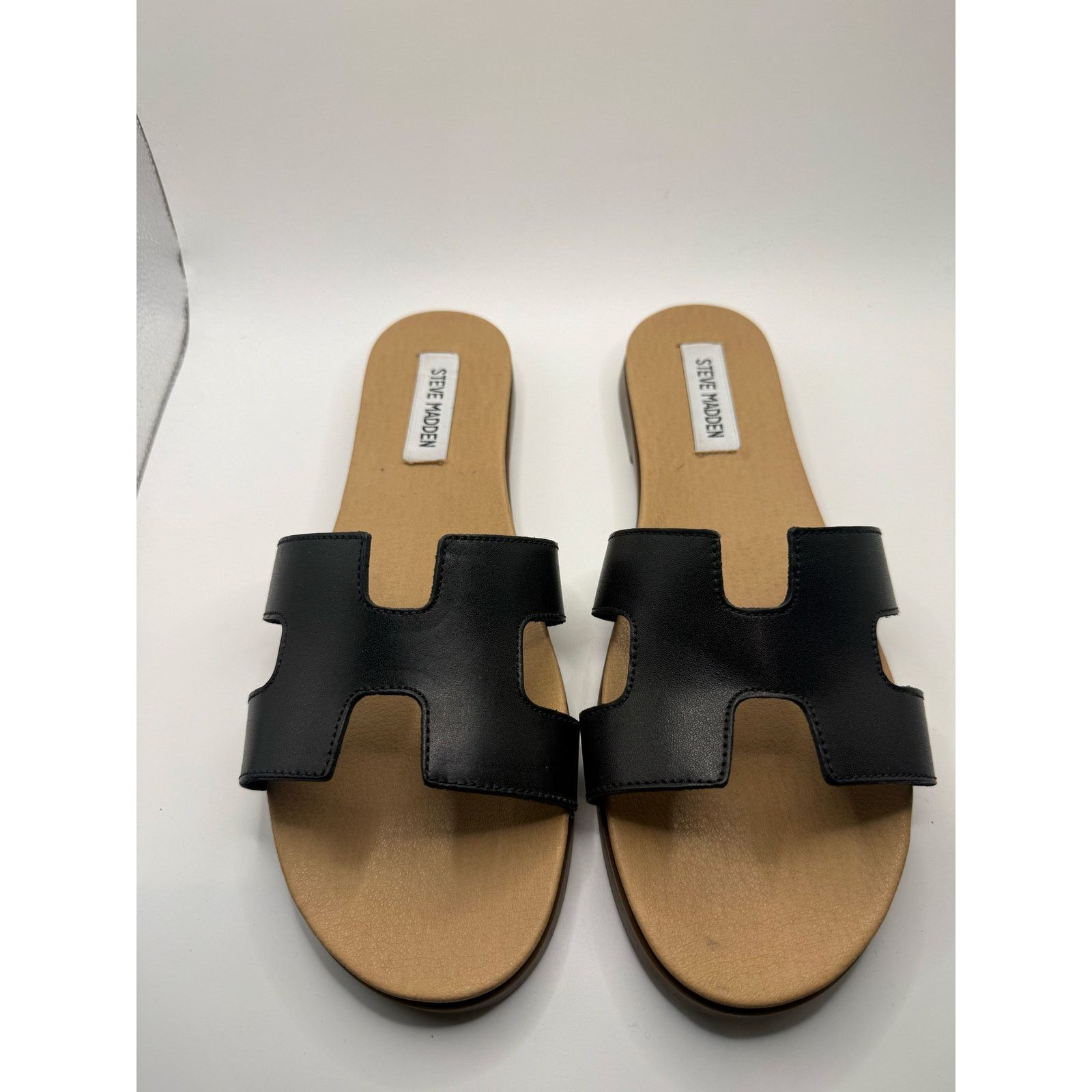Steve Madden Steve Madden Women’s Black Slide Sandals Size 9 Flat Slip On Size US 9 / IT 39 - 1 Thumbnail