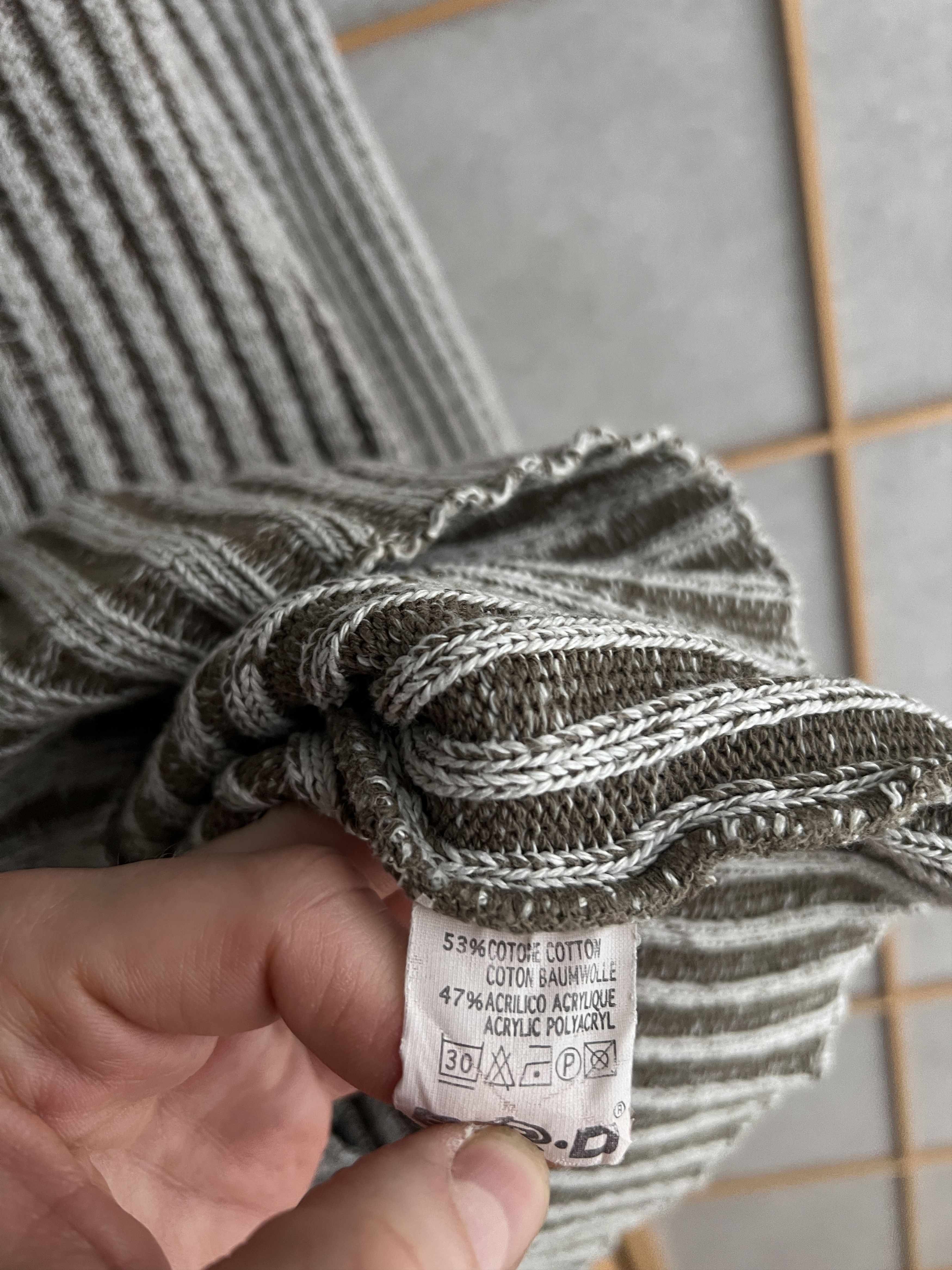Diesel VTG 90s y2k opium japanese ribbed knit turtleneck sweater Size US M / EU 48-50 / 2 - 11 Thumbnail