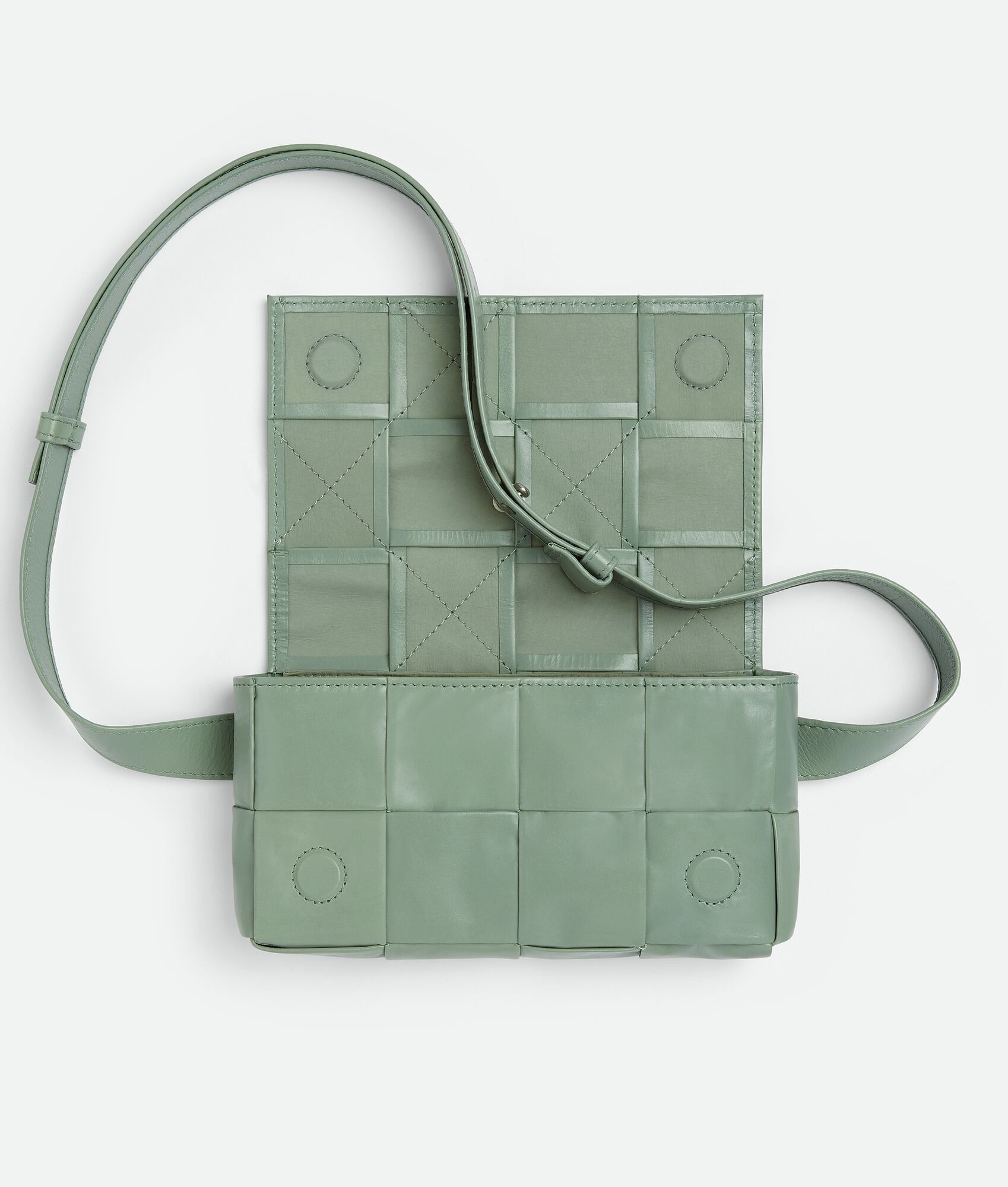 Bottega Veneta o1n1vont0225 Size: OS / Unisex Cassette Belt Bag Sage Green Size ONE SIZE - 3 Thumbnail
