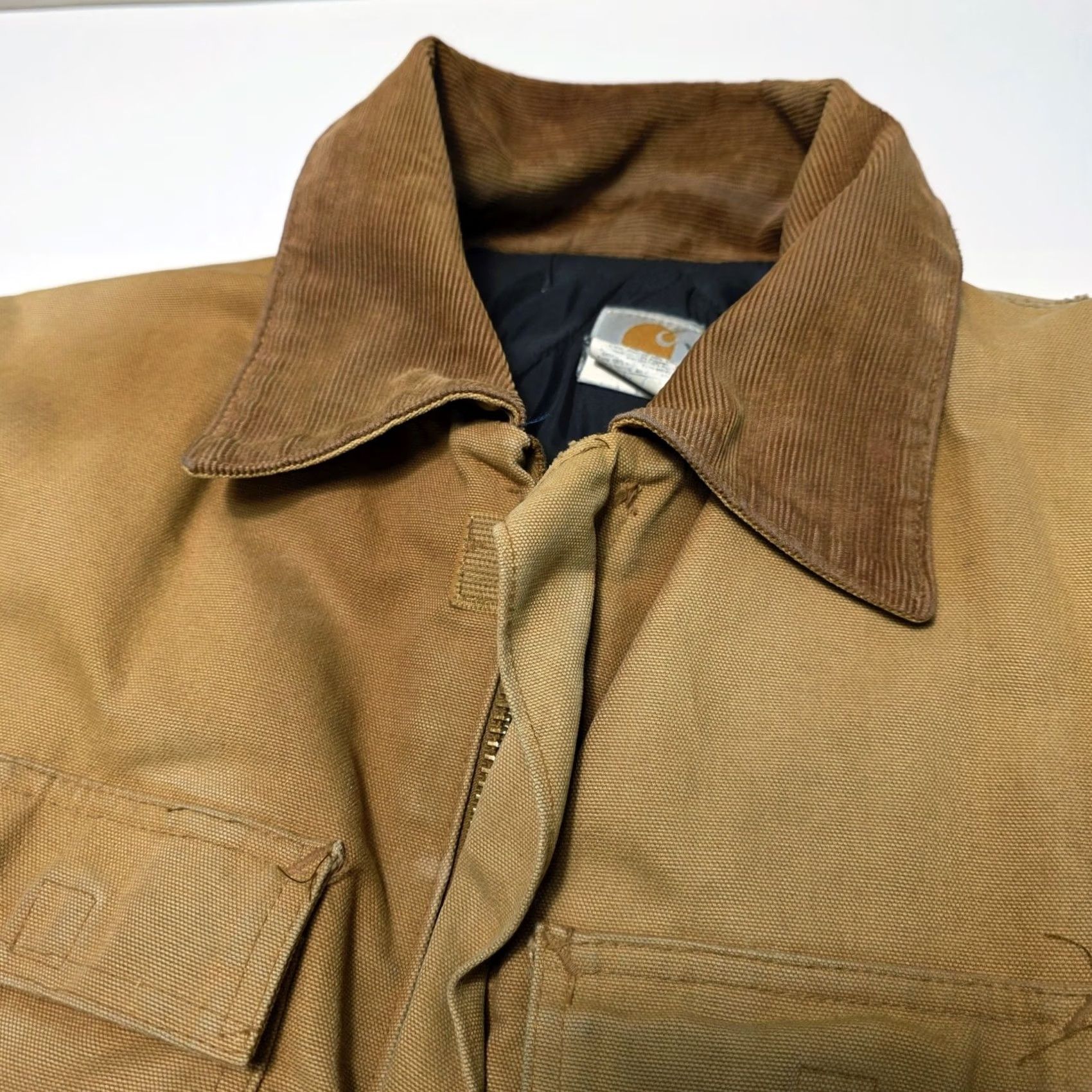 Carhartt VINTAGE Carhartt Mens Quilted Lined Canvas Jacket 2XL C03-BRN USA Made Jacket Coat Mens Black? Brown? Size US XXL / EU 58 / 5 - 5 Thumbnail