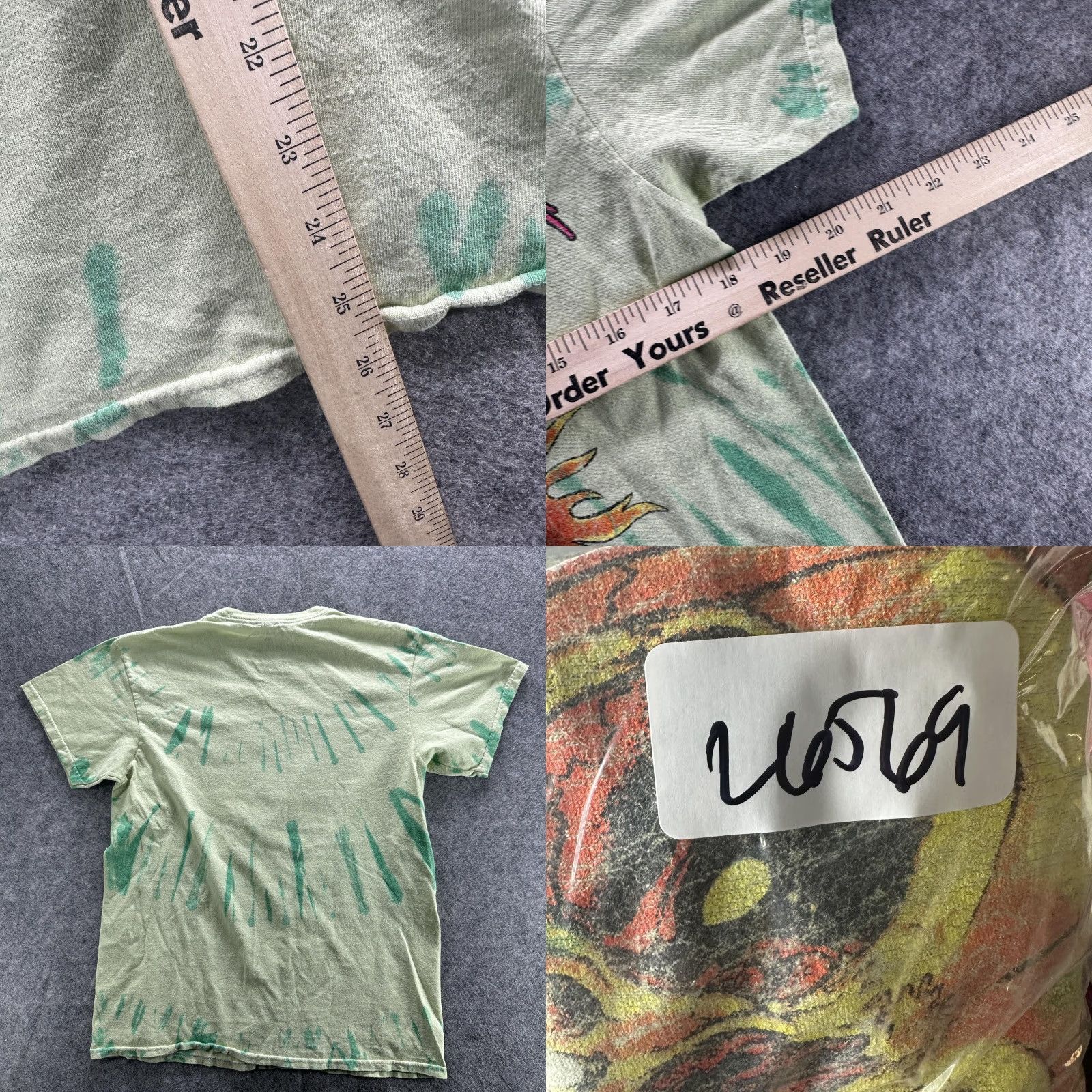 Vintage Metallica Shirt Mens Medium Green Tie Dye Skull Sun Graphic Band Rock Size US M / EU 48-50 / 2 - 9 Thumbnail