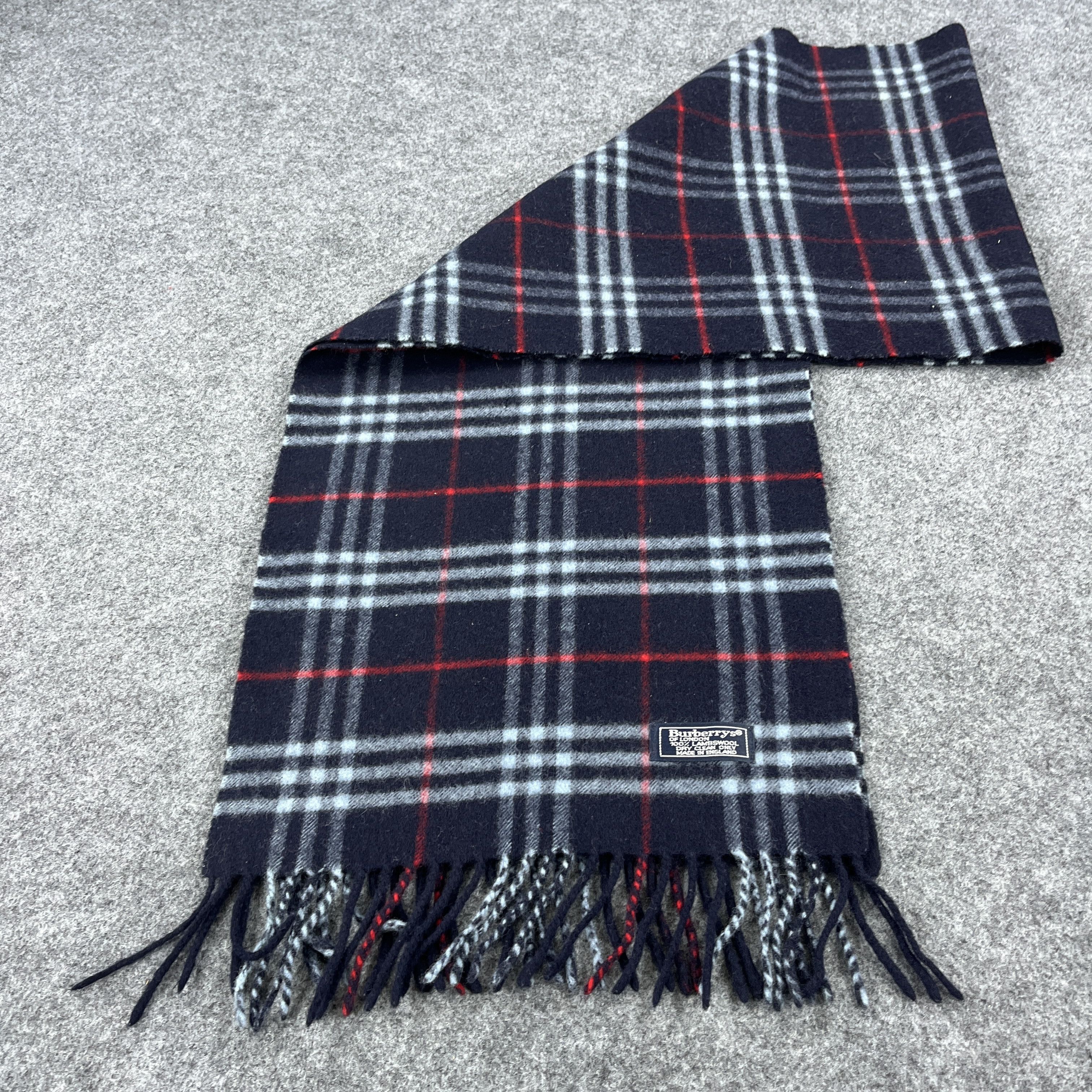 Burberry × Vintage Burberry Scarf / Muffler / Neckwear T1513 Size ONE SIZE - 4 Thumbnail