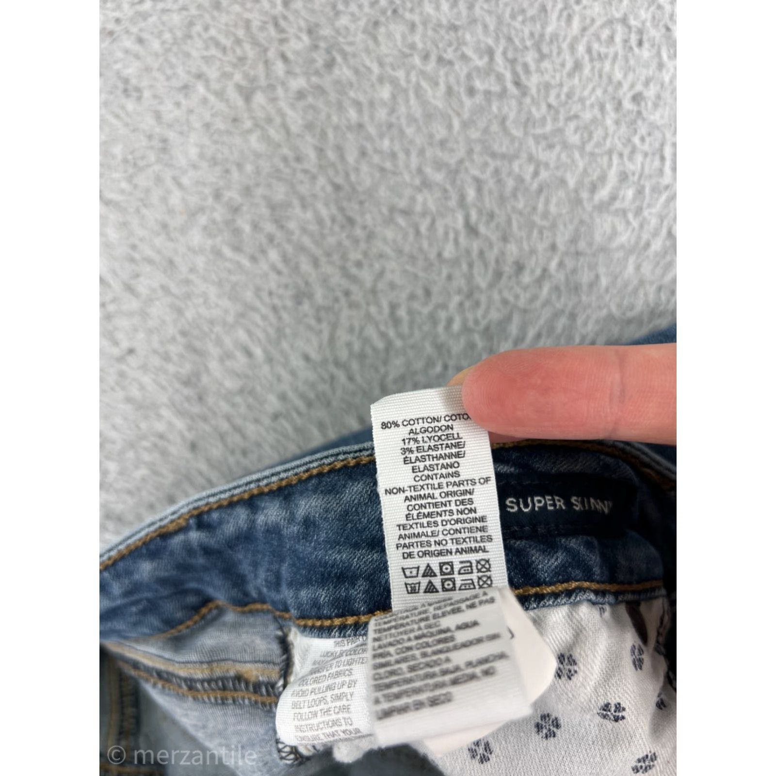 Lucky Brand Lucky Brand Womens Jeans Skinny Fit Low Rise Blue Denim 4 90s Designer Cotton Blend Size 27" / US 4 / IT 40 - 5 Thumbnail