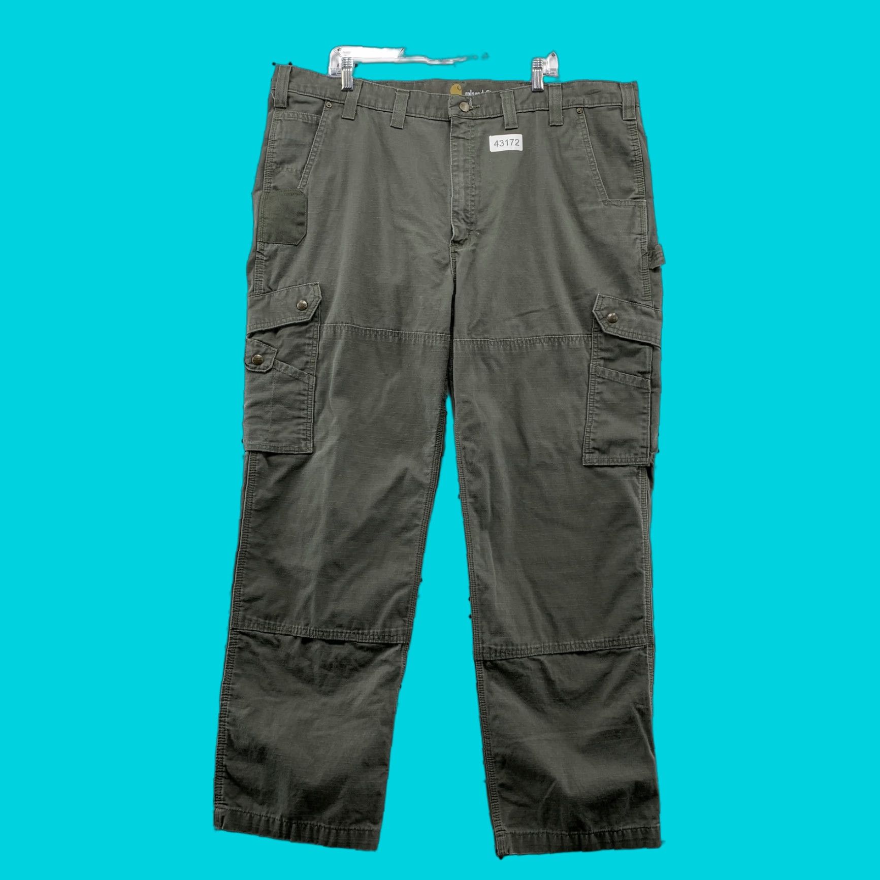 Carhartt Carhartt Cargo Pants Mens 44x32 Moss Green Ripstop Workwear Cargo Pants Mens 44x32 Green 90s? No decade given; skip decade. Mens Size US 44 / EU 60 - 1 Thumbnail