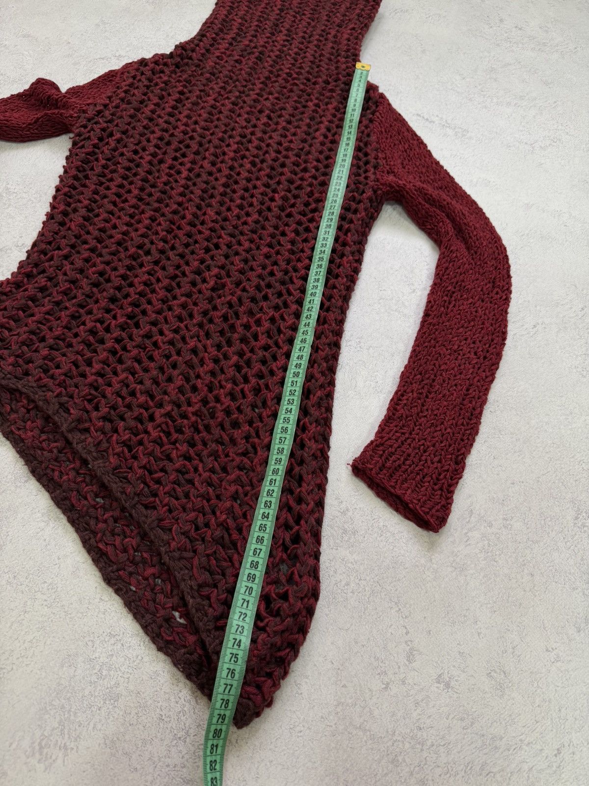 Helmut Lang Helmut Lang Red Open Knit Sweater Size P Size XS / US 0-2 / IT 36-38 - 14 Thumbnail