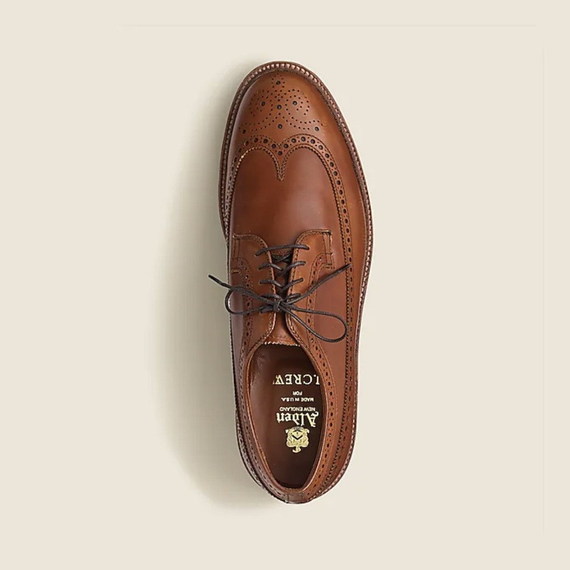 Alden × J.Crew Long Wingtip Bluchers Tobacco Leather Size US 7 / EU 40 - 13 Thumbnail