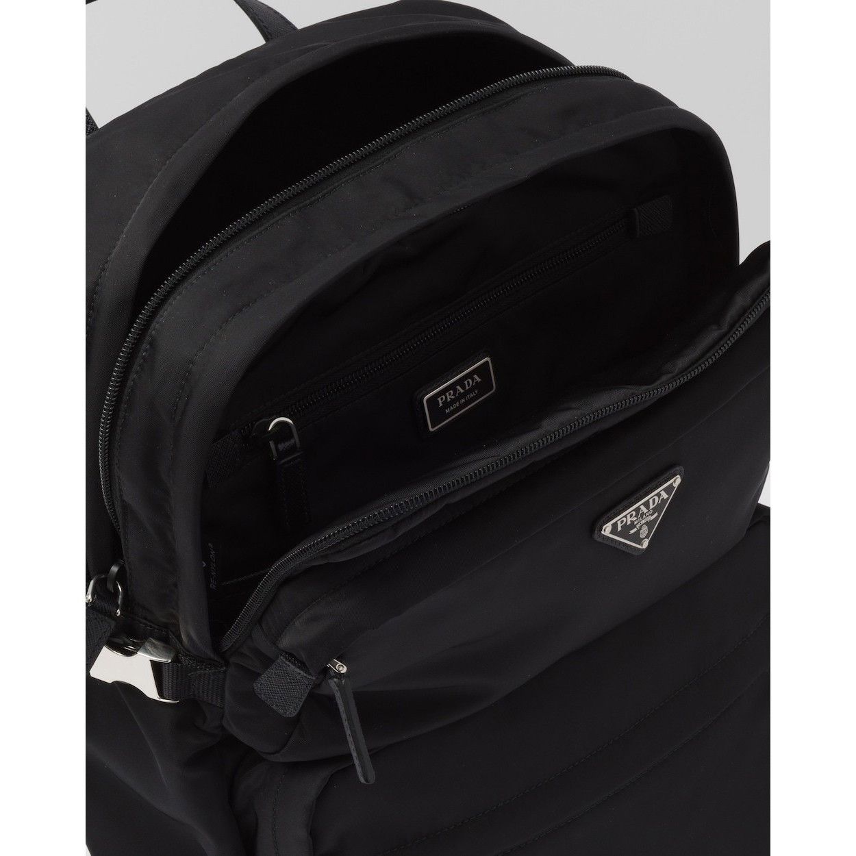 Prada PRADA $3350 Re-Nylon and Saffiano leather backpack New & Aut Size ONE SIZE - 4 Thumbnail