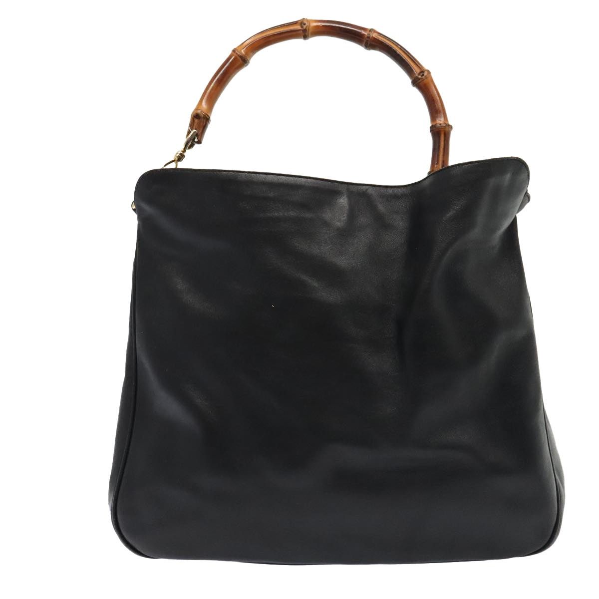 Gucci GUCCI Bamboo Shoulder Bag Leather Black Gold 001 2123 001 Size ONE SIZE - 3 Thumbnail
