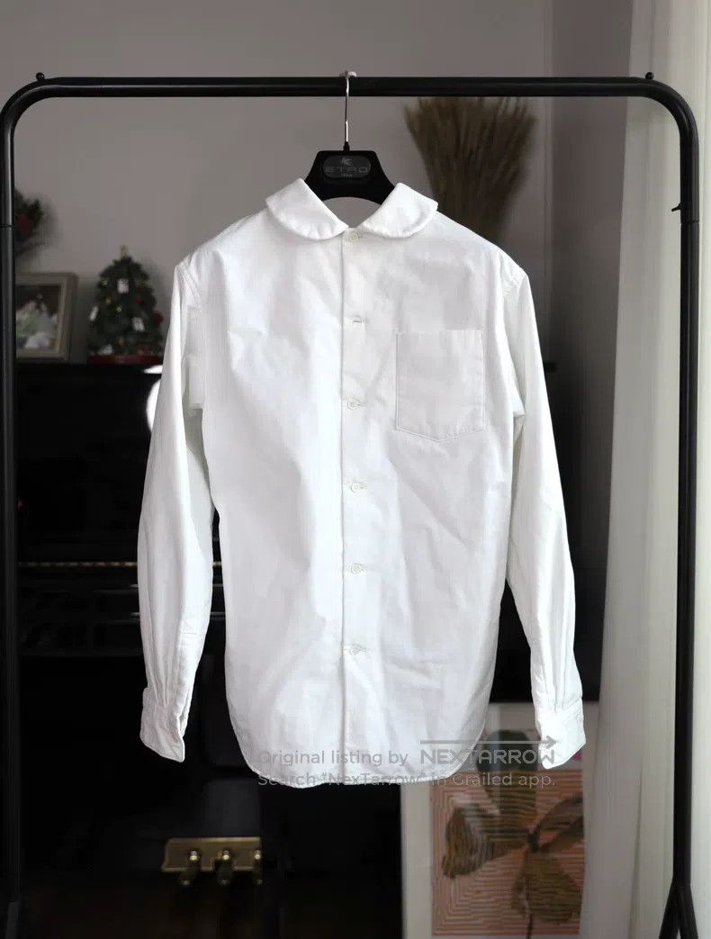 Comme des Garcons Comme Des Garcons White design shirt with large pleated wa Size S / US 4 / IT 40 - 1 Thumbnail