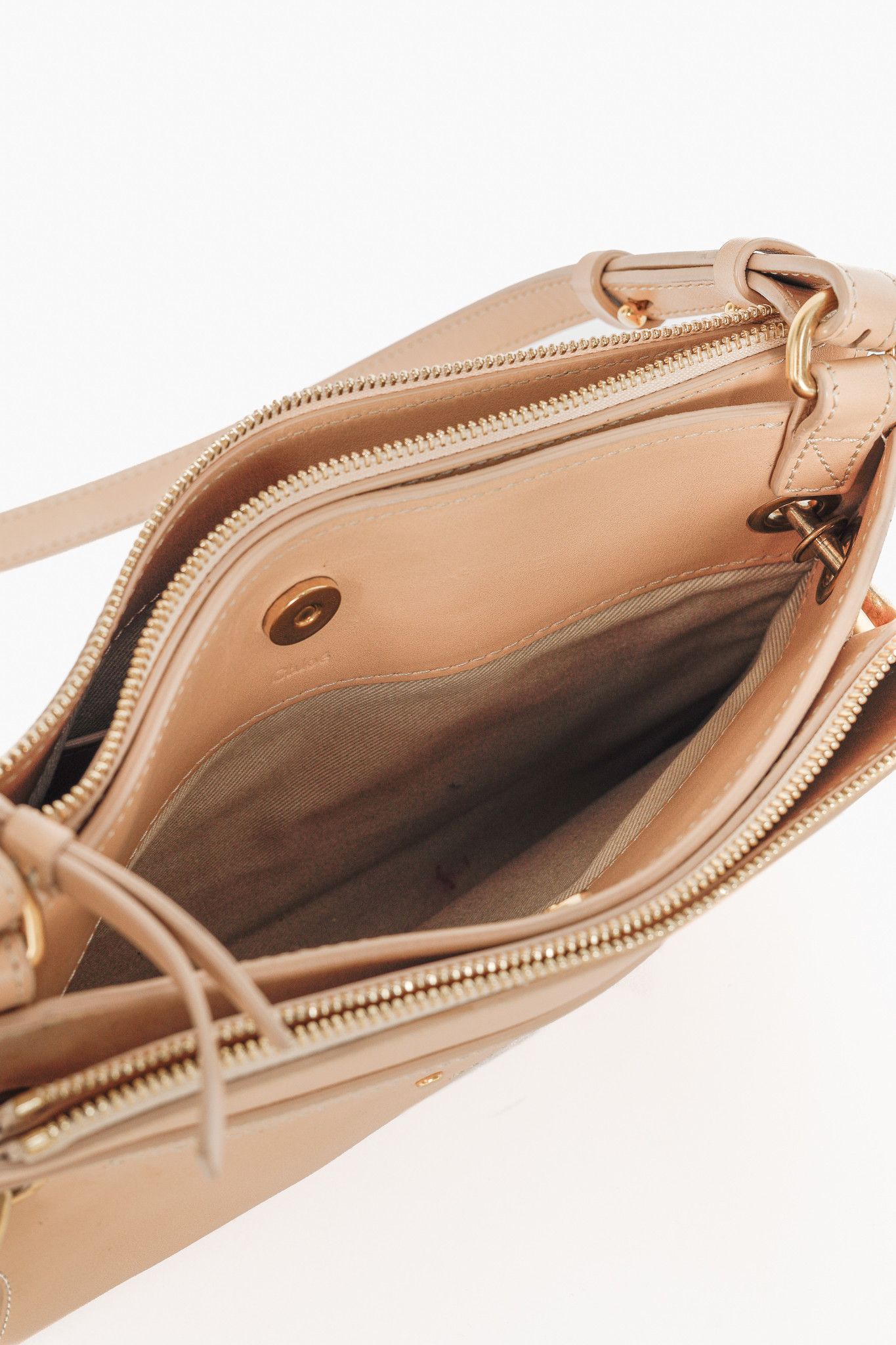 Chloe Chloe Mini Roy Blushy Pink Leather & Suede Crossbody Size ONE SIZE - 11 Thumbnail