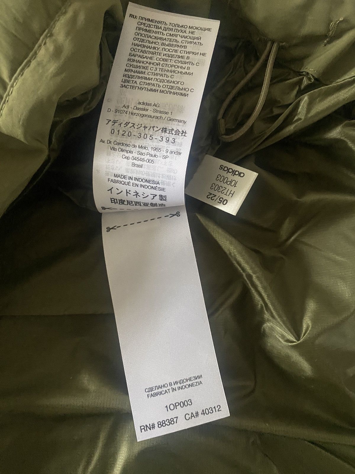 Adidas × Y-3 × Yohji Yamamoto adidas Y-3 Classic Puffy Down Vest Olive Size US L / EU 52-54 / 3 - 11 Thumbnail