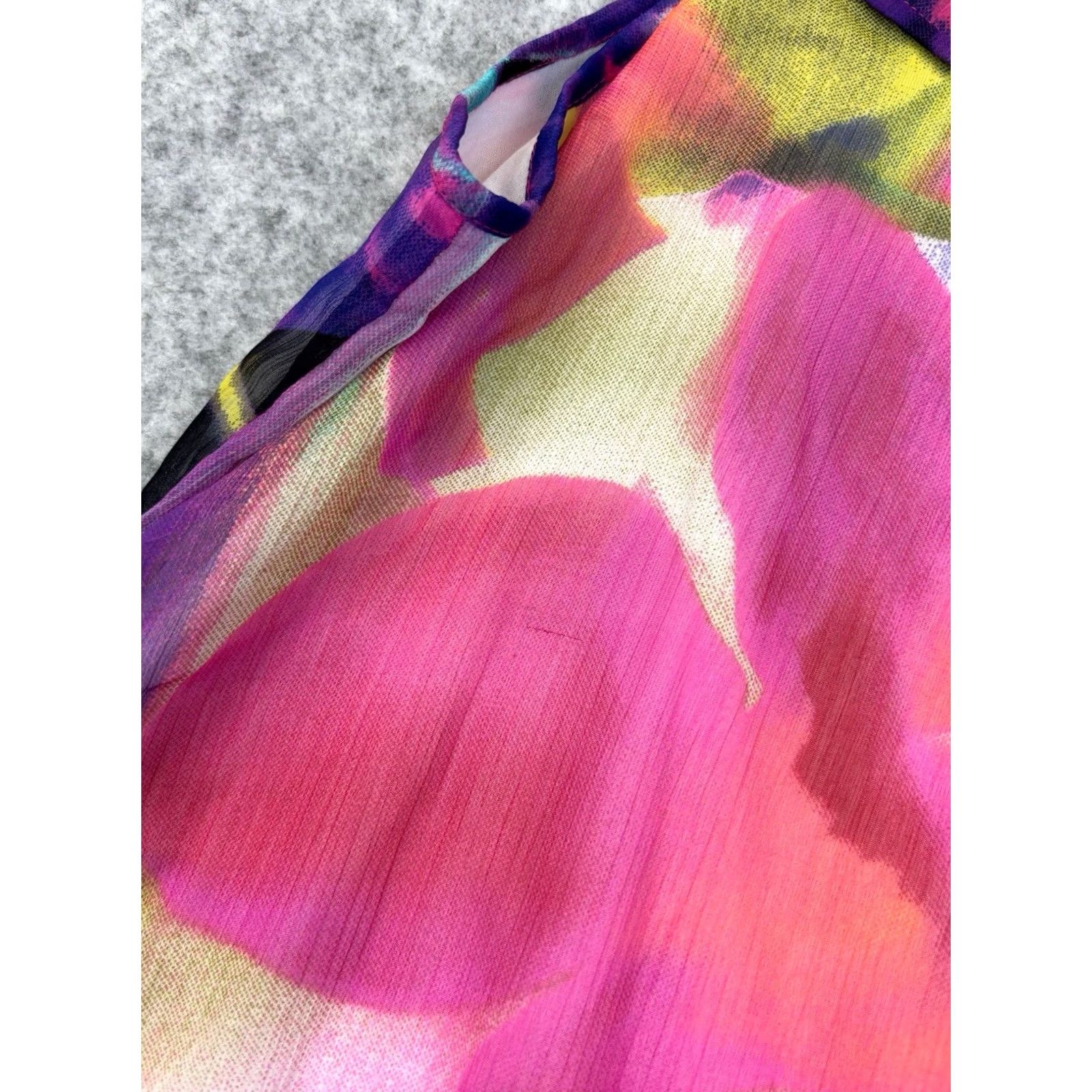 NEXT NEXT Blouse Top Women Sleeveless Multicoloured Floral Lightweight Casual 8 UK Summer Spring Autumn Womens Size M / US 6-8 / IT 42-44 - 3 Thumbnail