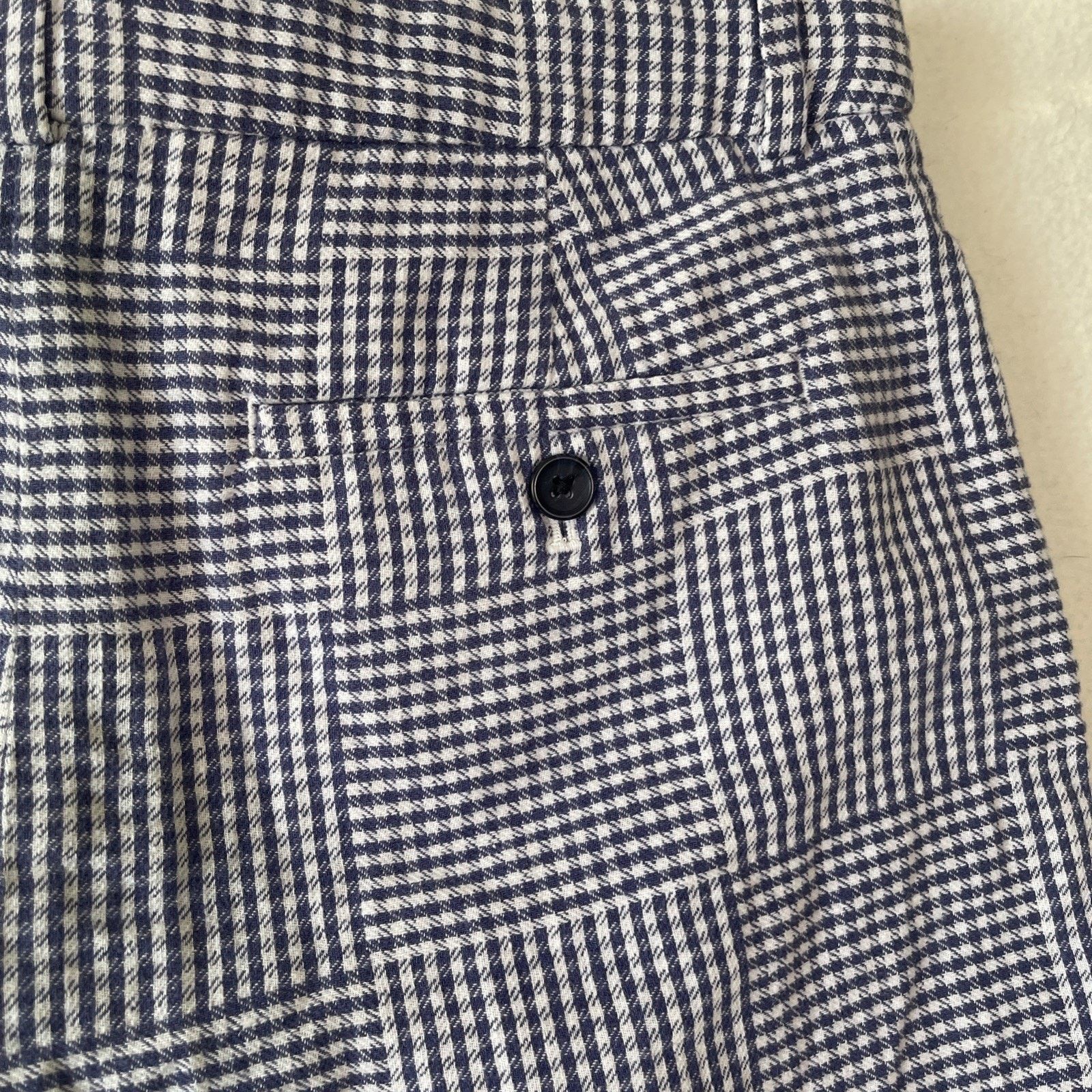 Banana Republic Banana Republic Belted Blue & White Gingham Shirts Size 10 Size 32" / US 10 / IT 46 - 4 Thumbnail