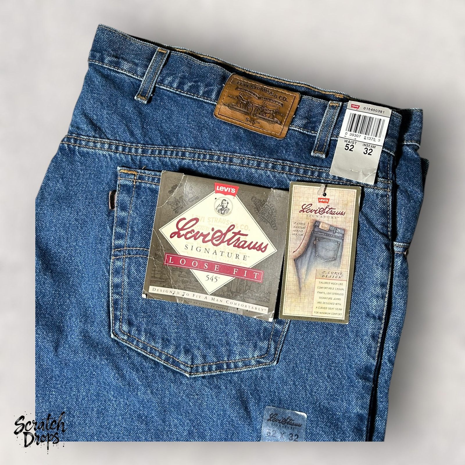 Levi's Vintage Levi's Signature 545 Men's Jeans NWT W52 L32 Loose Size US 38 / EU 54 - 8 Thumbnail