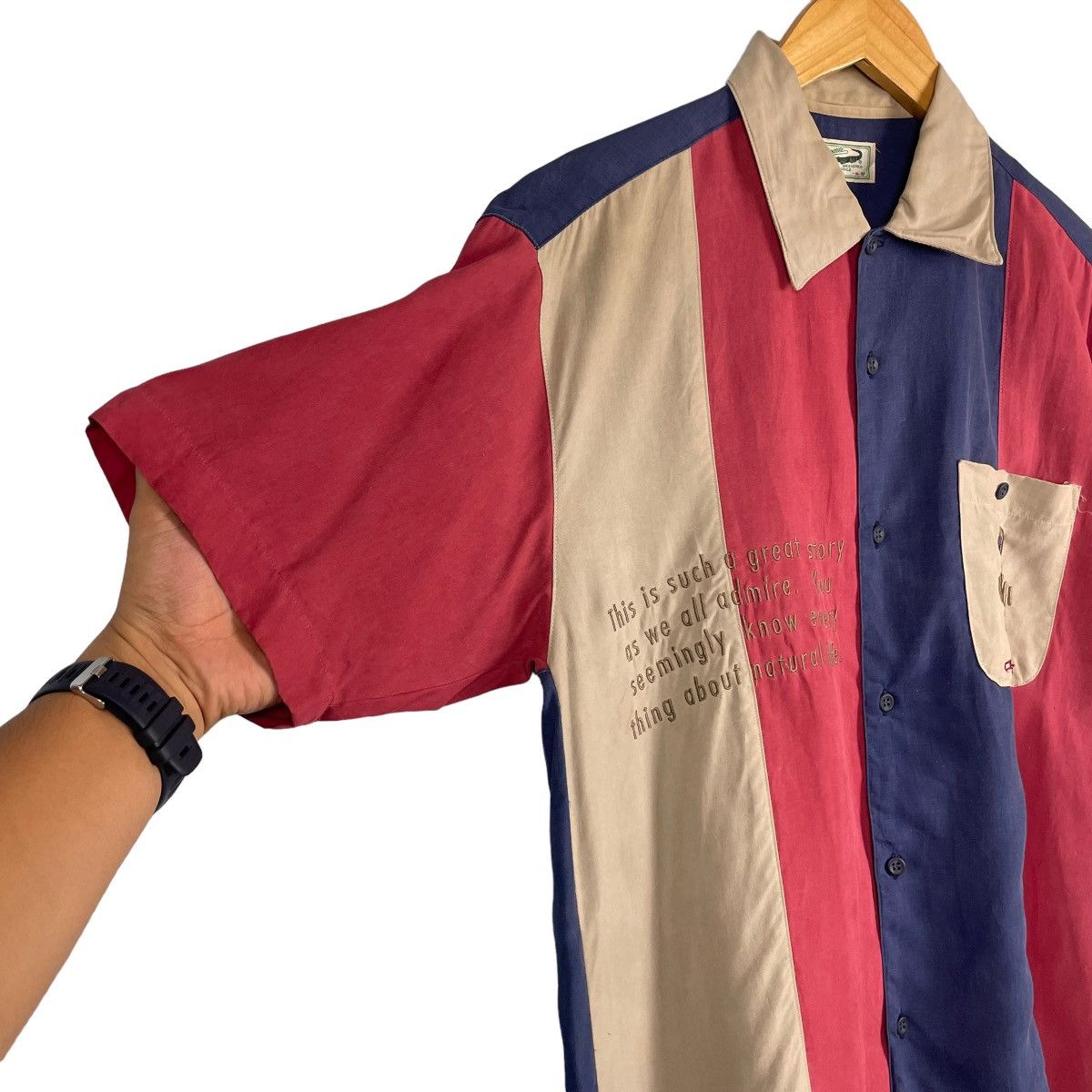 Japanese Brand VTG 90s Crocodile Muticolor Button Up Shirt Size US S / EU 44-46 / 1 - 7 Thumbnail