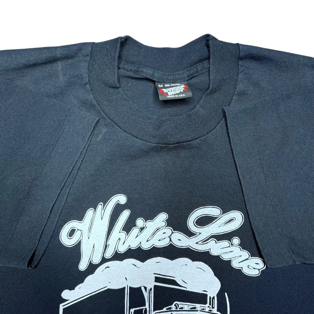 Vintage Vtg 1990 White Line Express One More Time Country Music Tee Size US M / EU 48-50 / 2 - 3 Thumbnail