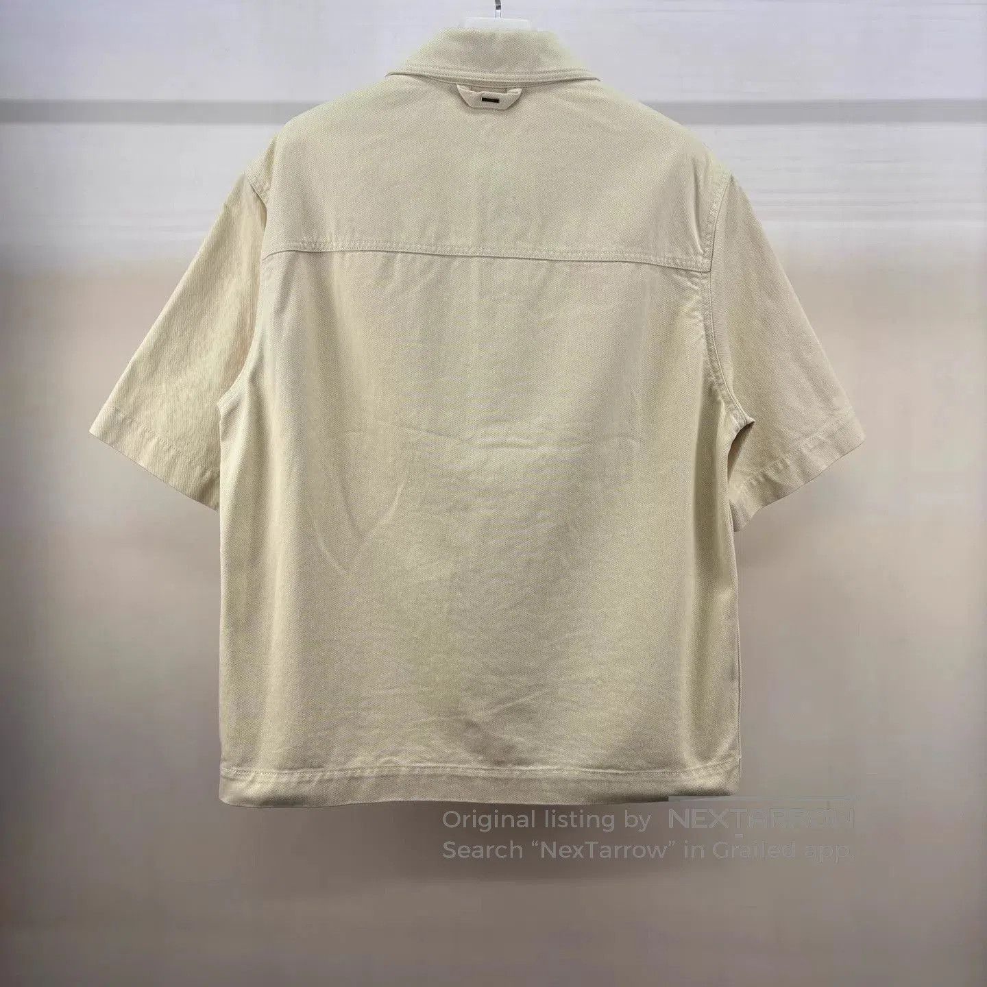 Louis Vuitton Yellow Short-Sleeve Shirt with Embossed Pattern. Size US L / EU 52-54 / 3 - 2 Thumbnail