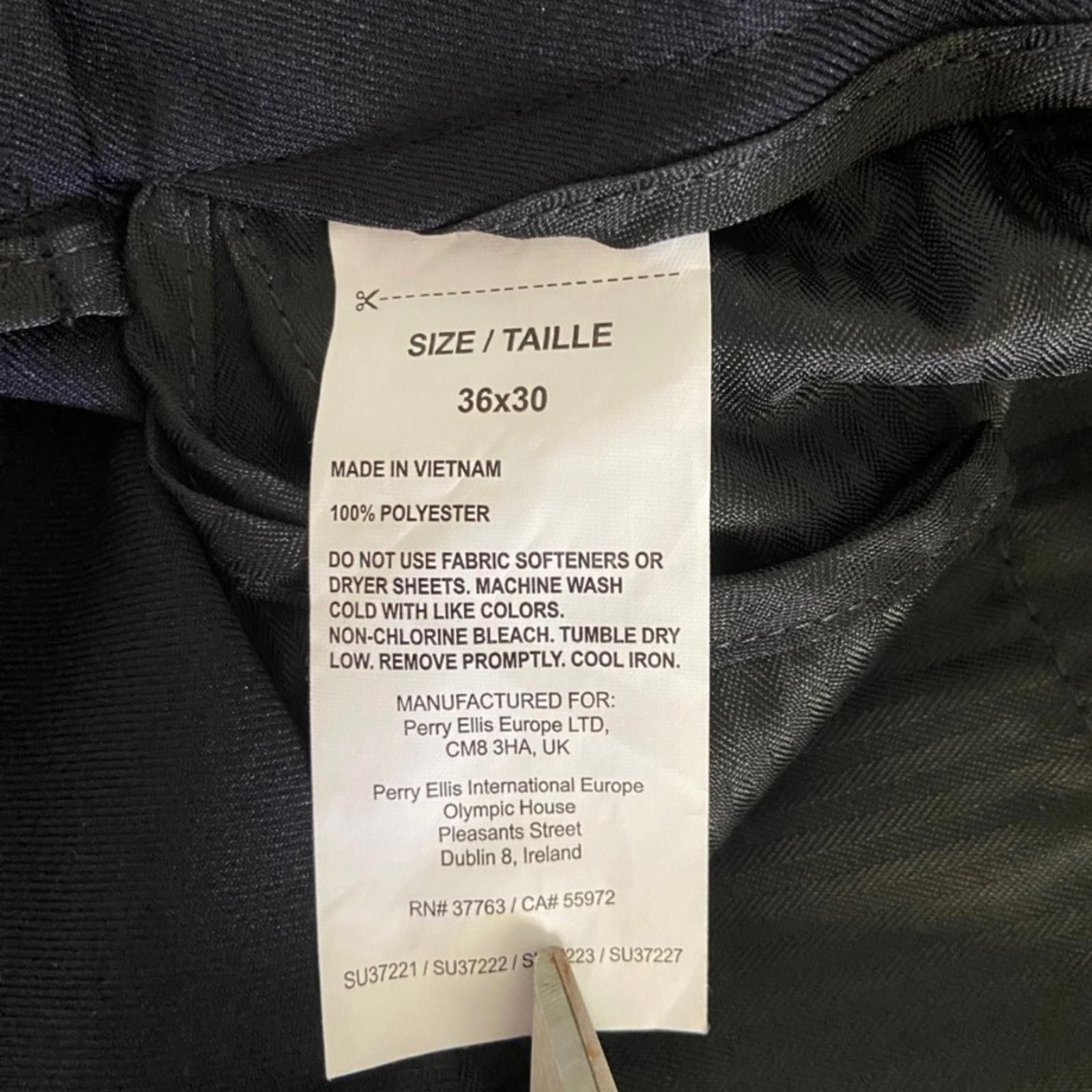 PGA Tour PGA Tour Men's Black Pants Straight Leg Trousers Size 36/30 Size 44R - 4 Thumbnail