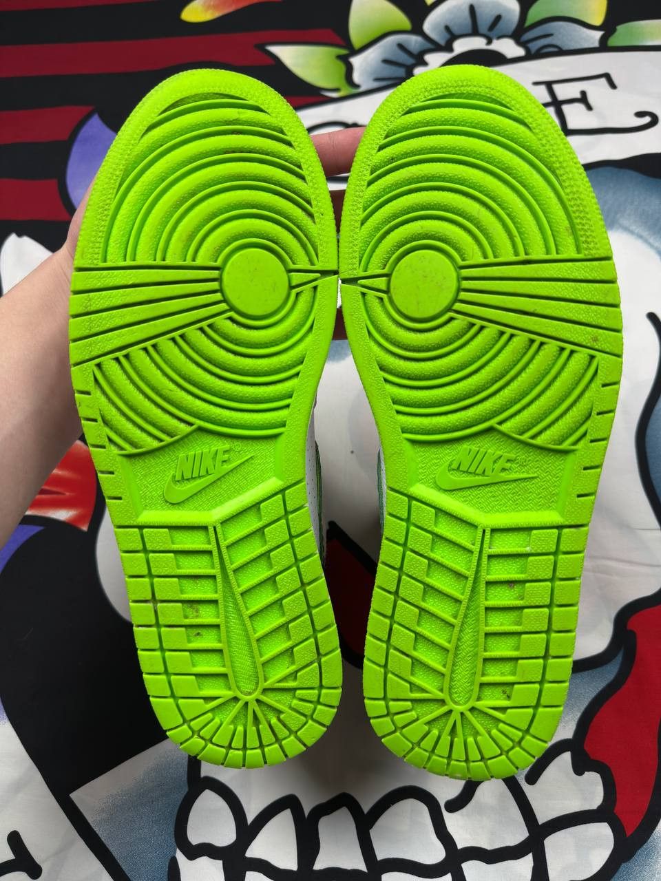Jordan Brand Rare Nike Air Jordan 1 Retro Electric Green Basketball Size US 9.5 / EU 42-43 - 8 Thumbnail