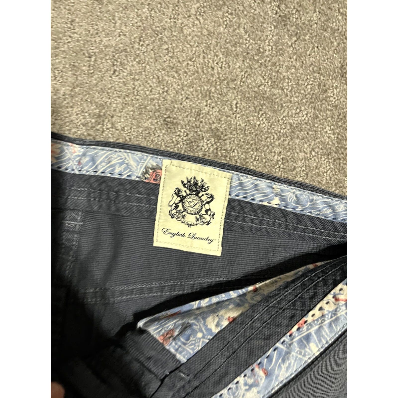 English Laundry English Laundry Pants Walker Men 33x27 Blue Straight Leg Business Casual Stretch Size US 33 - 5 Thumbnail