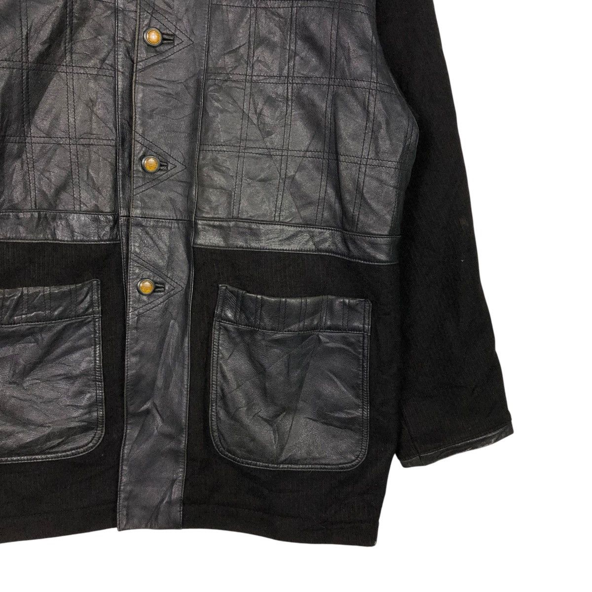 Japanese Brand 🔥VINTAGE BIKER LEATHER JACKET GO & GODON ISSEY MIYAKE Size US M / EU 48-50 / 2 - 7 Thumbnail