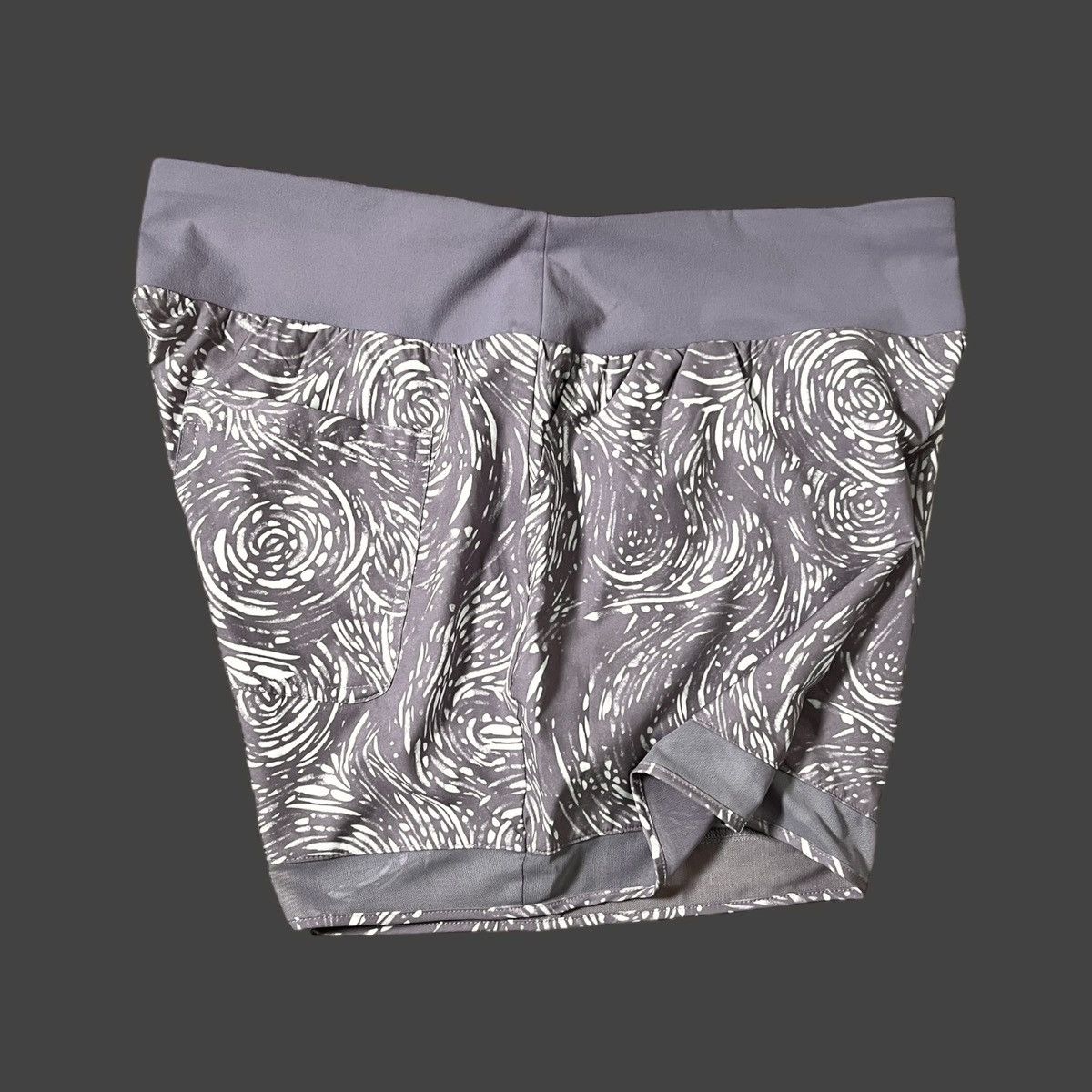Other Aspen Purple Printed Mesh Hem 4 Pockets Shorts Sz XL Size 35" - 4 Thumbnail