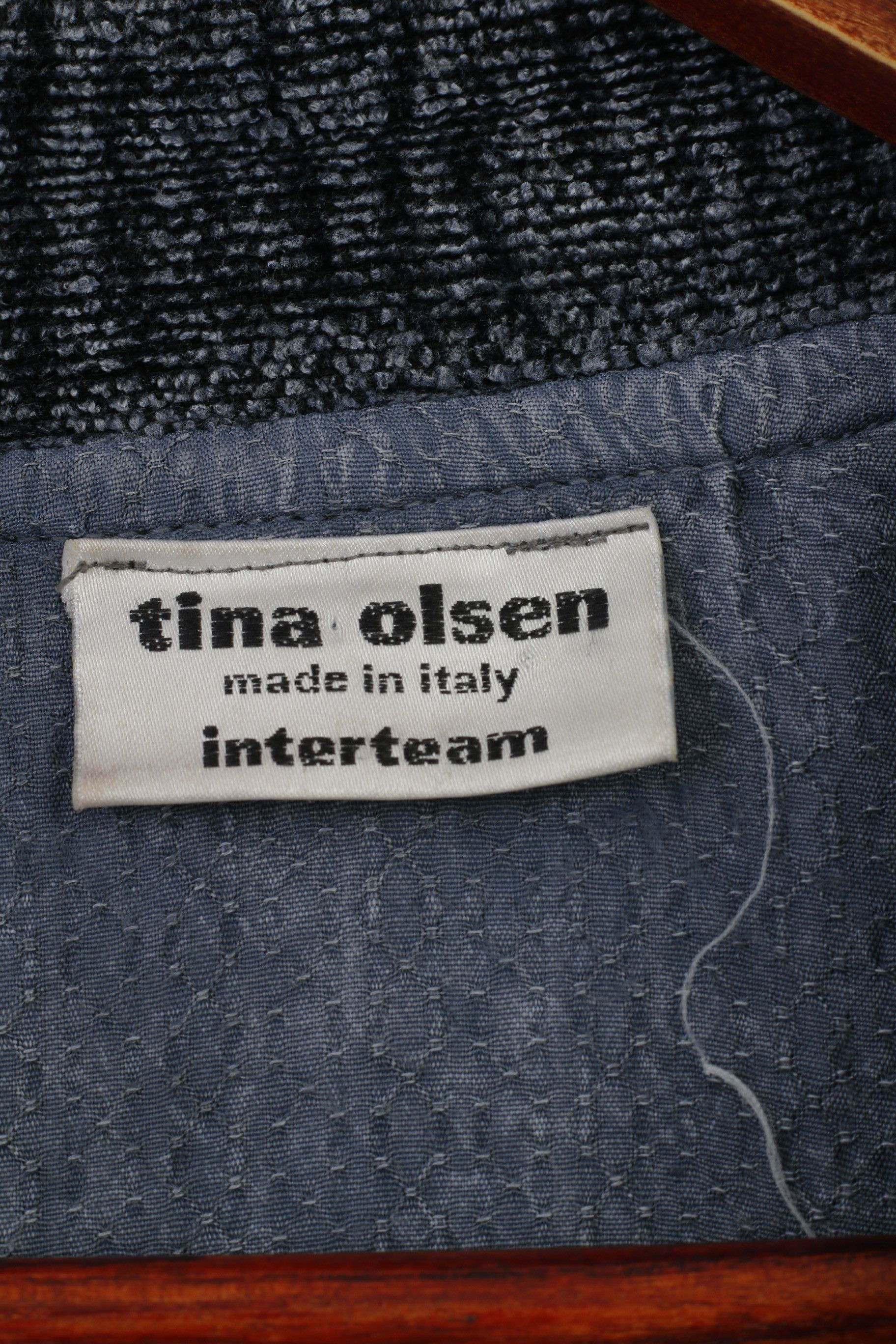 Vintage Tina Olsen Woman M Jacket Navy Viscosa Buttons 2234 Size M / US 6-8 / IT 42-44 - 5 Thumbnail