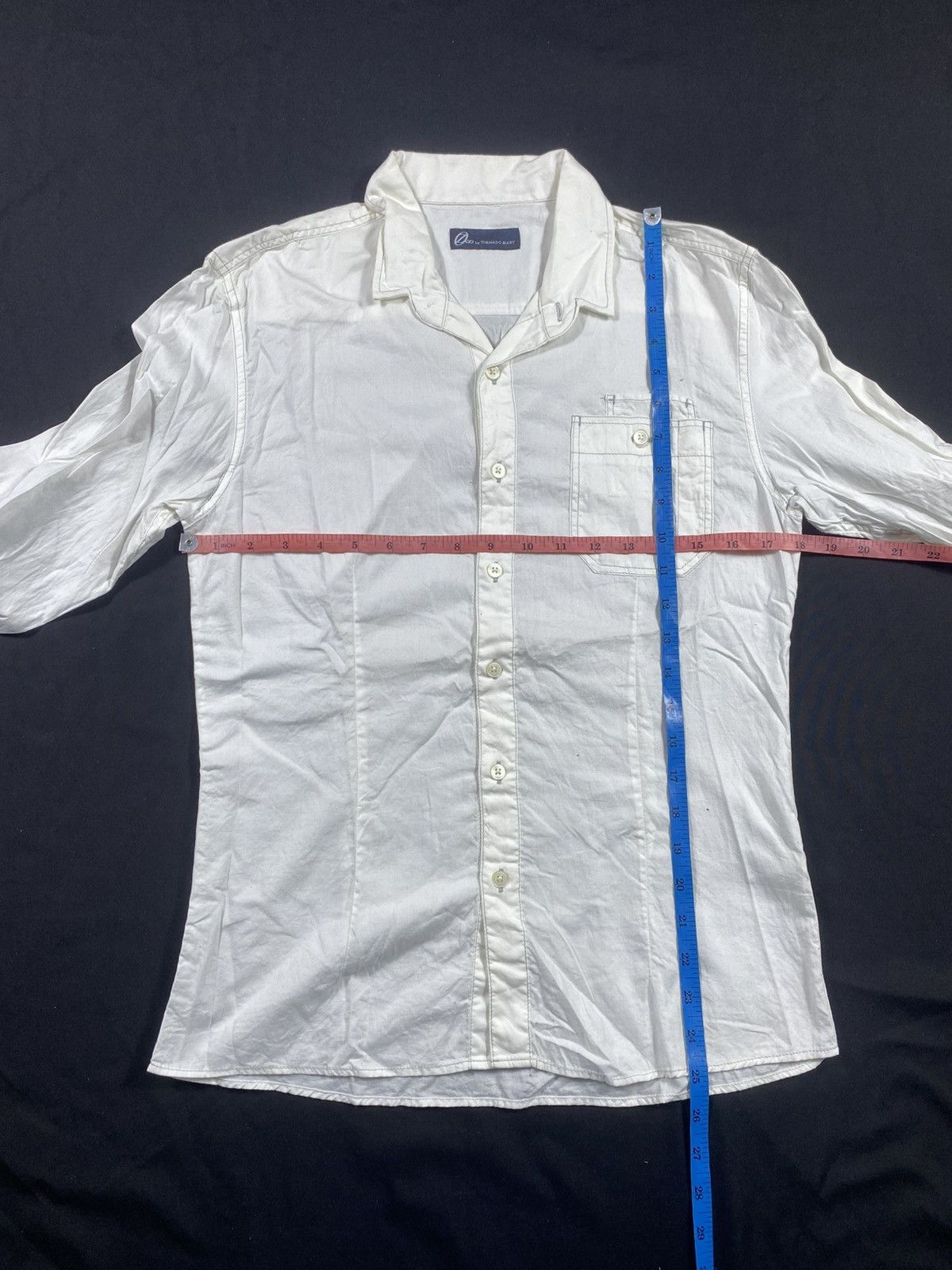 Tornado Mart Tornado Mart White Button up shirt Size US M / EU 48-50 / 2 - 9 Thumbnail