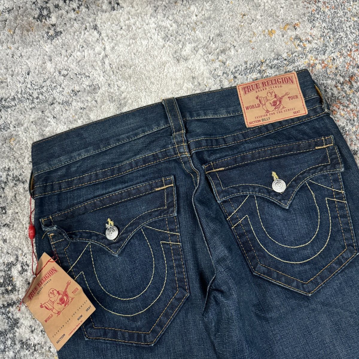 JNCO × True Religion × Vintage Vintage Y2K True Religion Billy wide leg flared baggy jeans Size US 34 / EU 50 - 3 Thumbnail