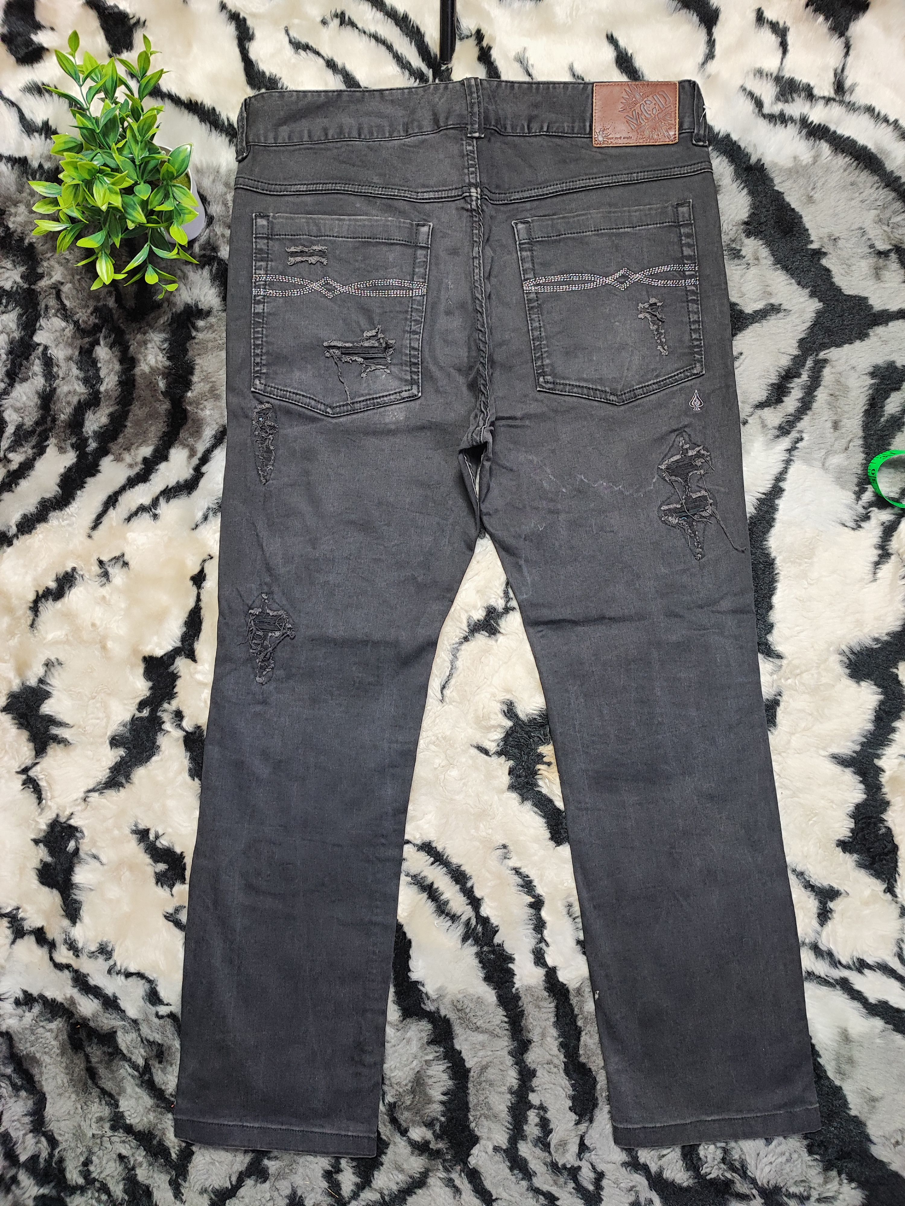 Number (N)ine MCD Thrashed Distressed Jeans ERD Grunge Chrome Size US 34 / EU 50 - 12 Thumbnail