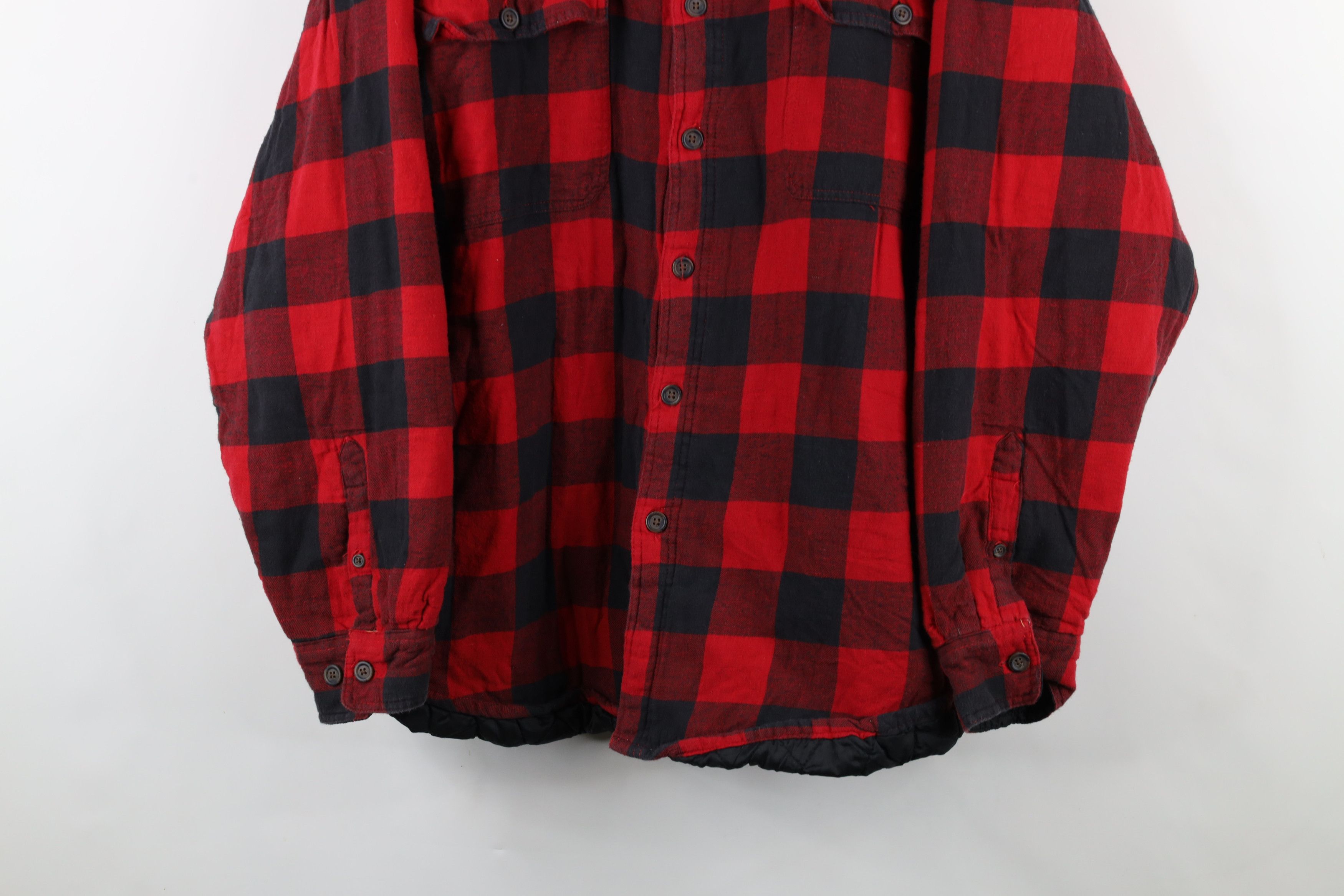 Vintage Vintage 90s Streetwear Flannel Button Shirt Jacket Plaid Size US XXL / EU 58 / 5 - 3 Thumbnail