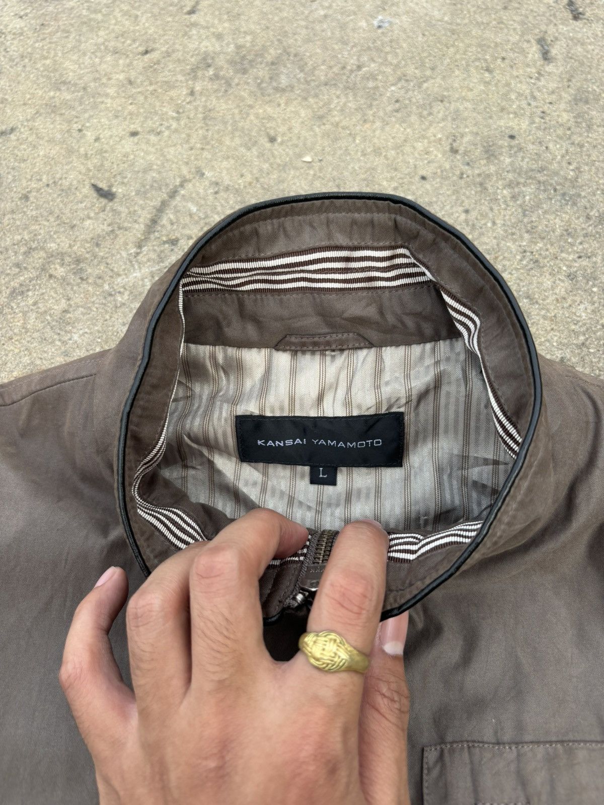 Issey Miyake FADED KANSAI YAMAMOTO ZIP JACKET BROWN Size US L / EU 52-54 / 3 - 5 Thumbnail