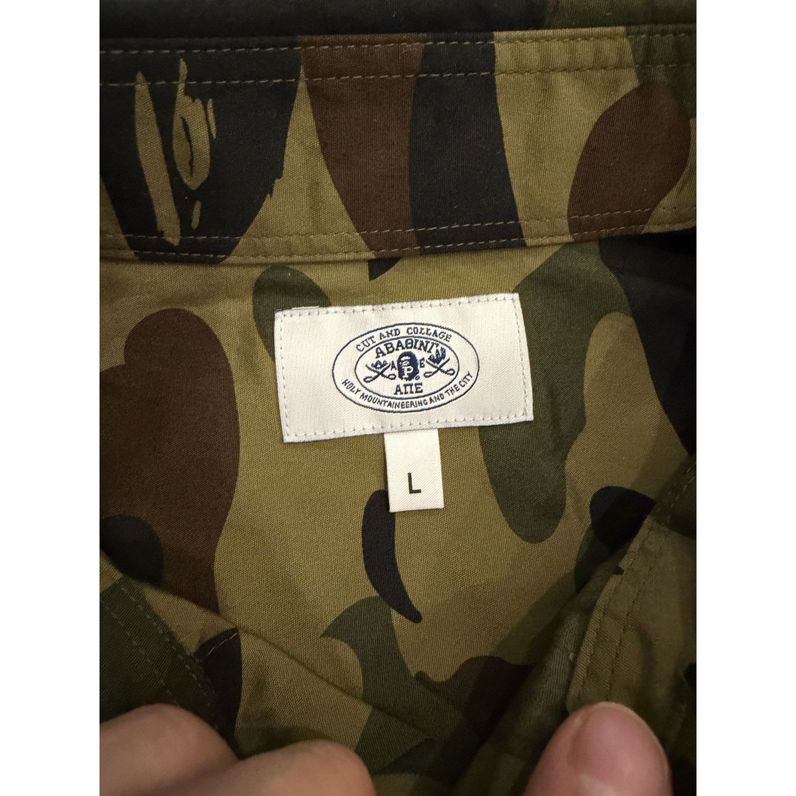 Bape Size L - Bape Camo Button Up Camo Long Sleeve Shirt NEW! Size US L / EU 52-54 / 3 - 2 Thumbnail
