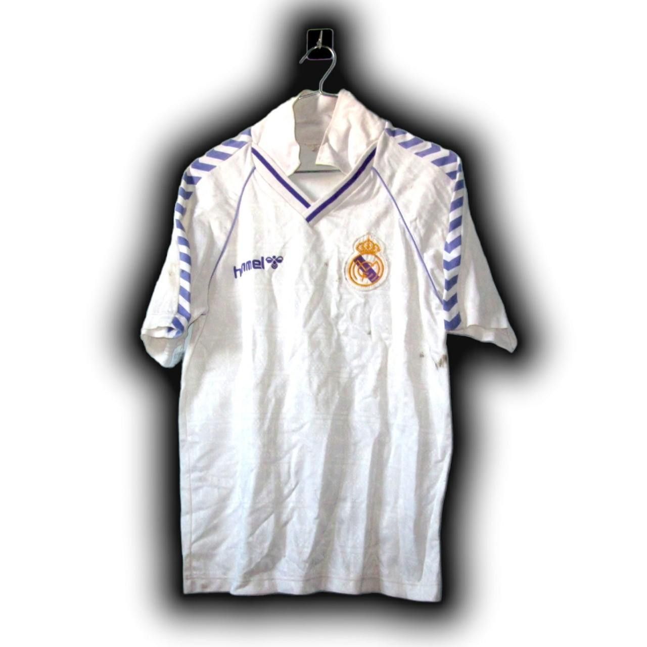 Hummel Real Madrid Spain 1986 1987 1988 Home Shirt Jersey Size US M / EU 48-50 / 2 - 2 Thumbnail
