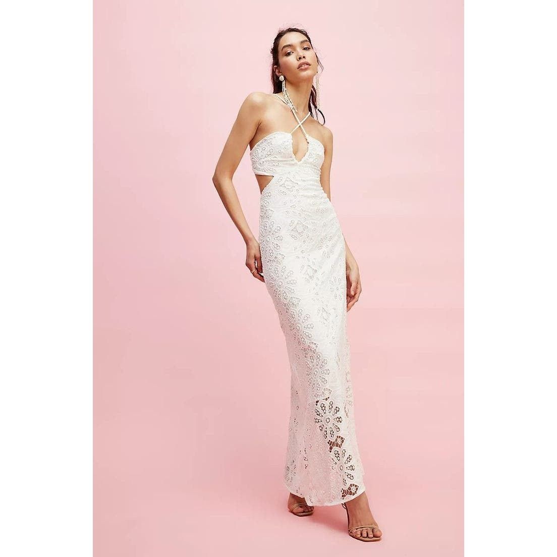 Free People New Free People Especia Memoria Dress $350 SMALL Off-White Size S / US 4 / IT 40 - 1 Thumbnail