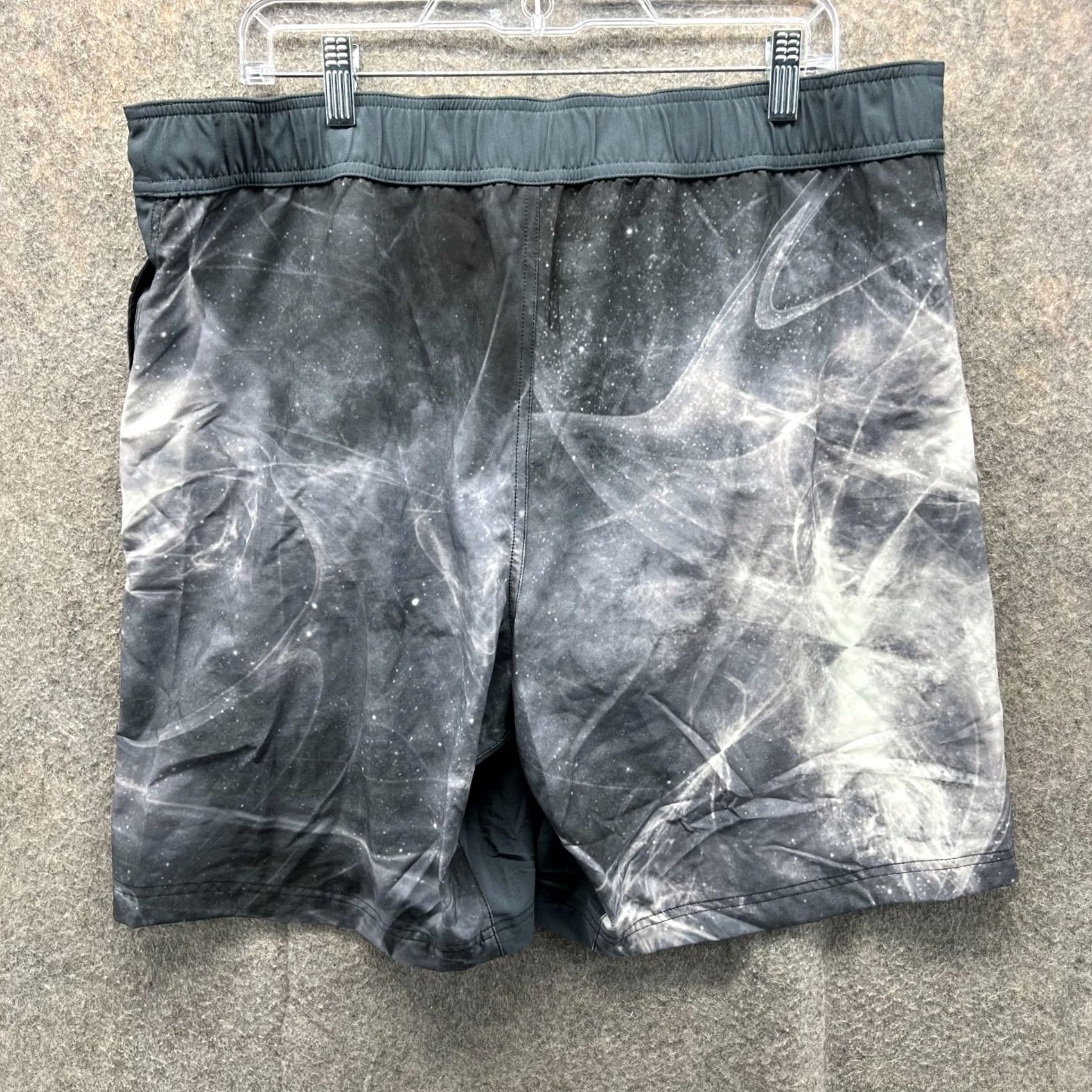 Reebok Reebok Board Shorts Women L Gray Solid Drawstring Swim Bottom Vintage No Size 36" / US 14 / IT 50 - 2 Thumbnail