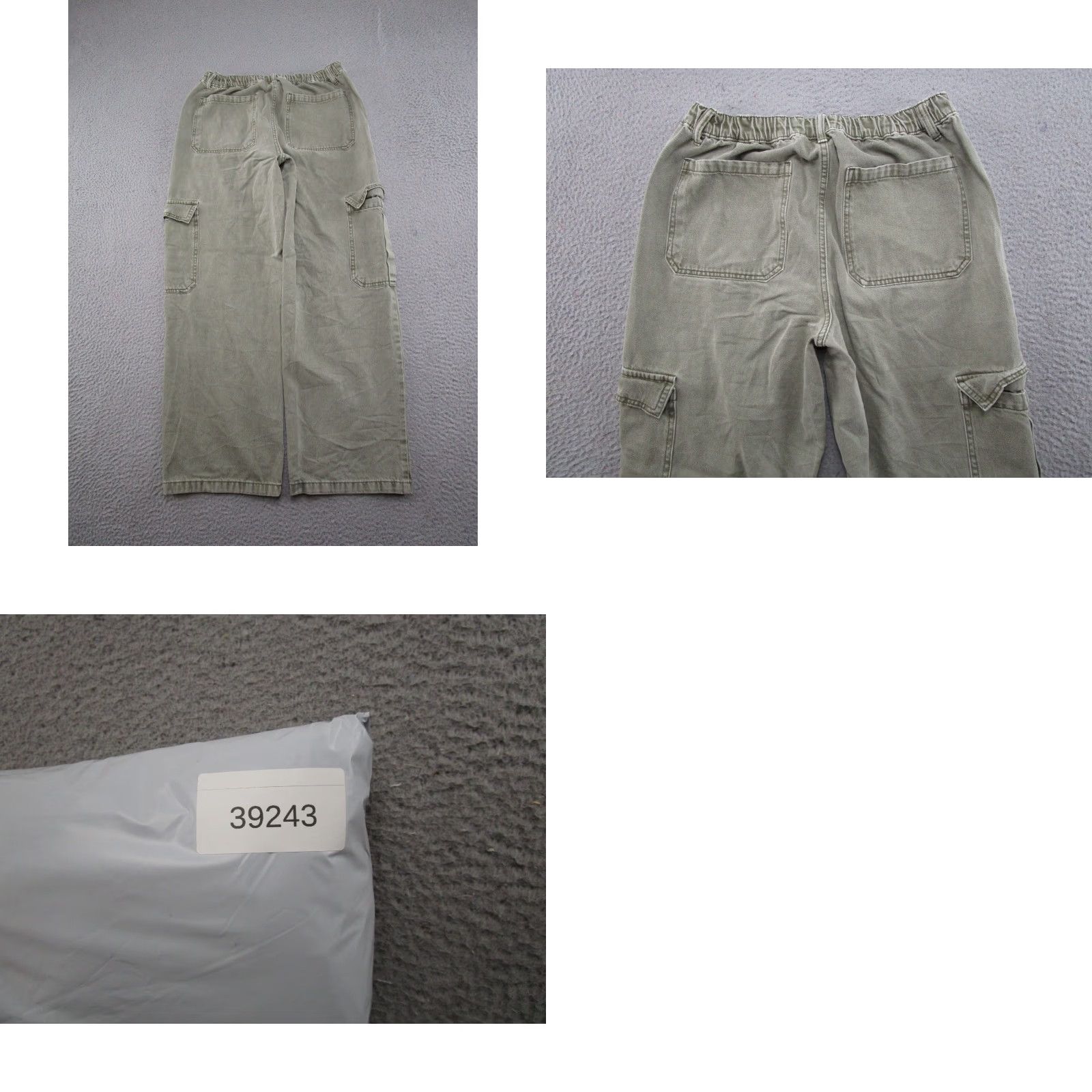 Asos ASOS Green Cargo Pants Straight Leg Olive Size 30 Women Color Green Cargo Pants 30 Womens with Pockets Size 30" / US 8 / IT 44 - 9 Thumbnail