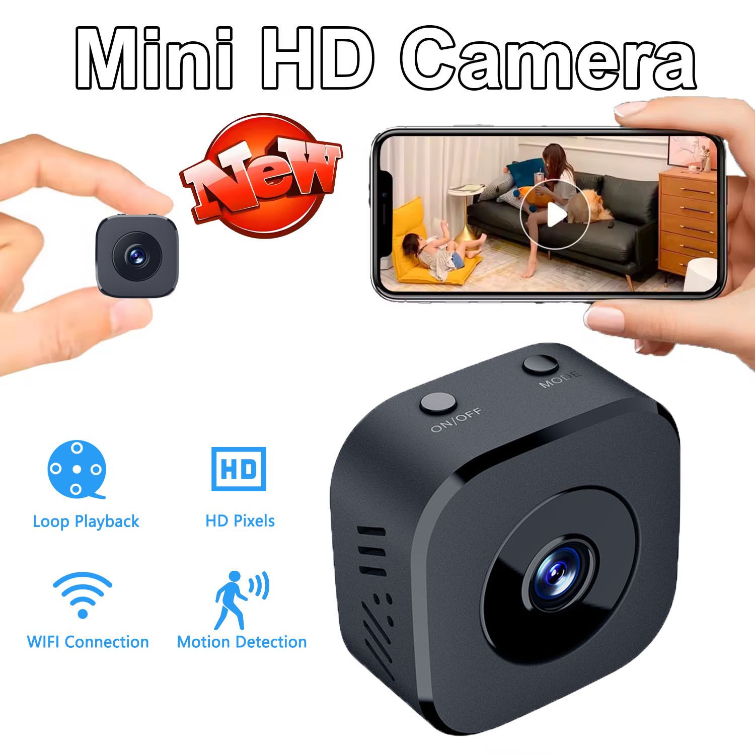Other Security Camera 4K Mini Full Color Night Vision HD wifi Size ONE SIZE - 1 Thumbnail