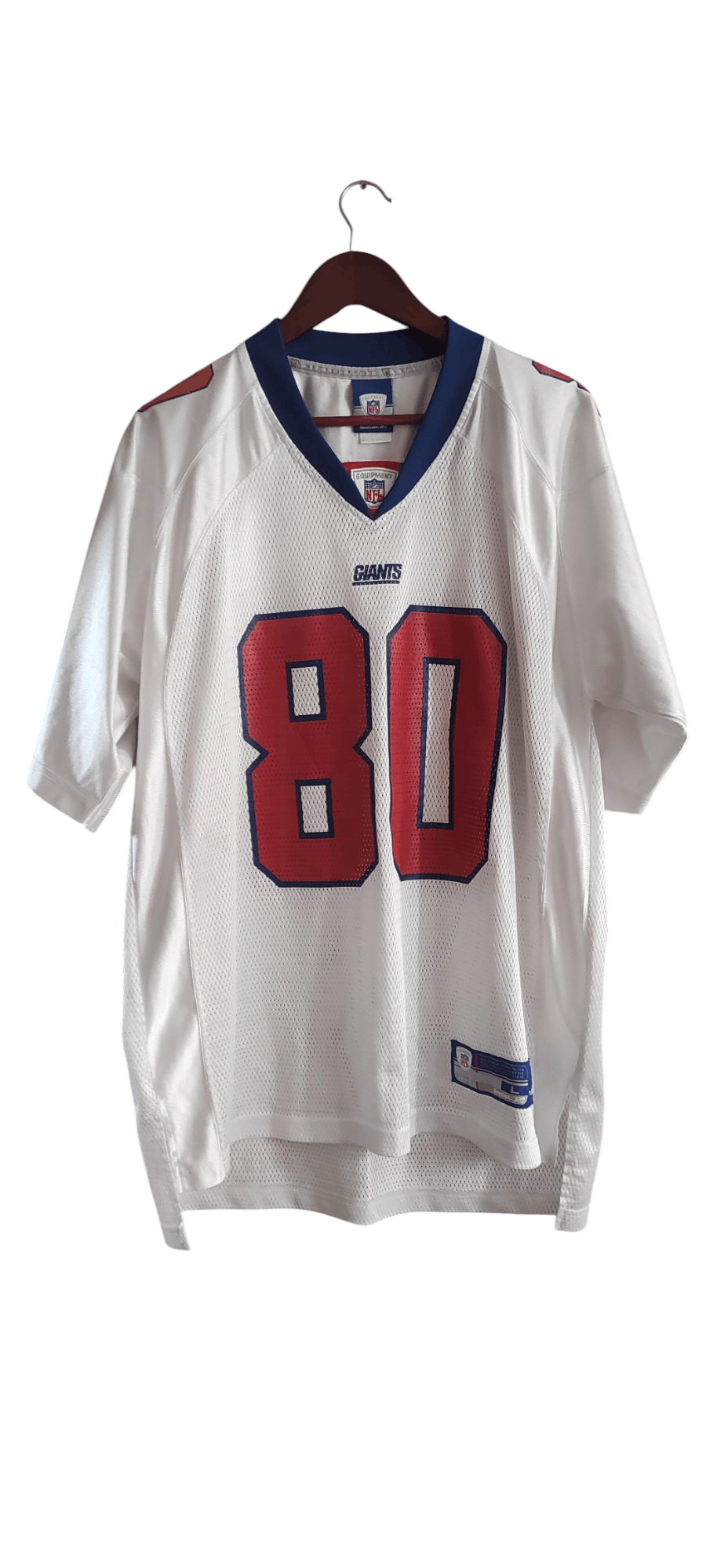 NFL Jersey Reebok On Field New York Giants Shockey #80