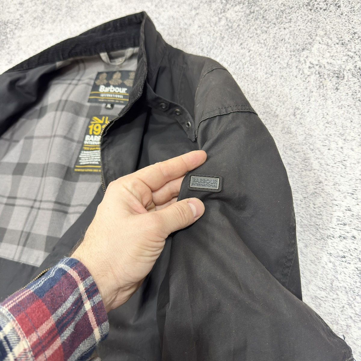 Barbour × Designer Waxed Barbour International Rebel Jacket XL size Size US XL / EU 56 / 4 - 13 Thumbnail